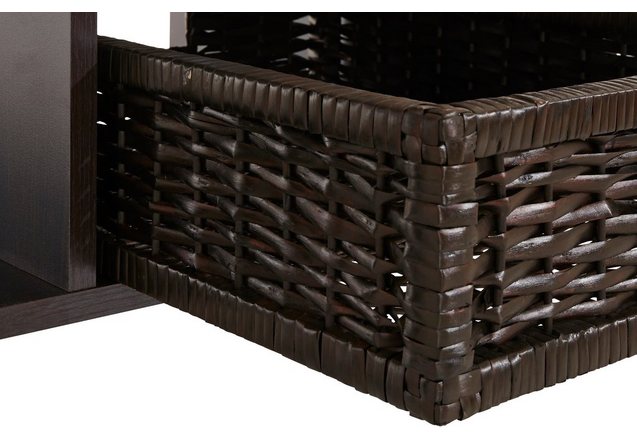 Salontafel met gevlochten mand Salontafel met gevlochten mand