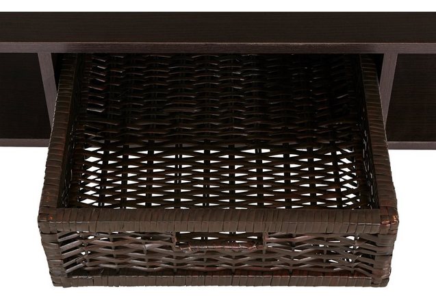 Salontafel met gevlochten mand Salontafel met gevlochten mand