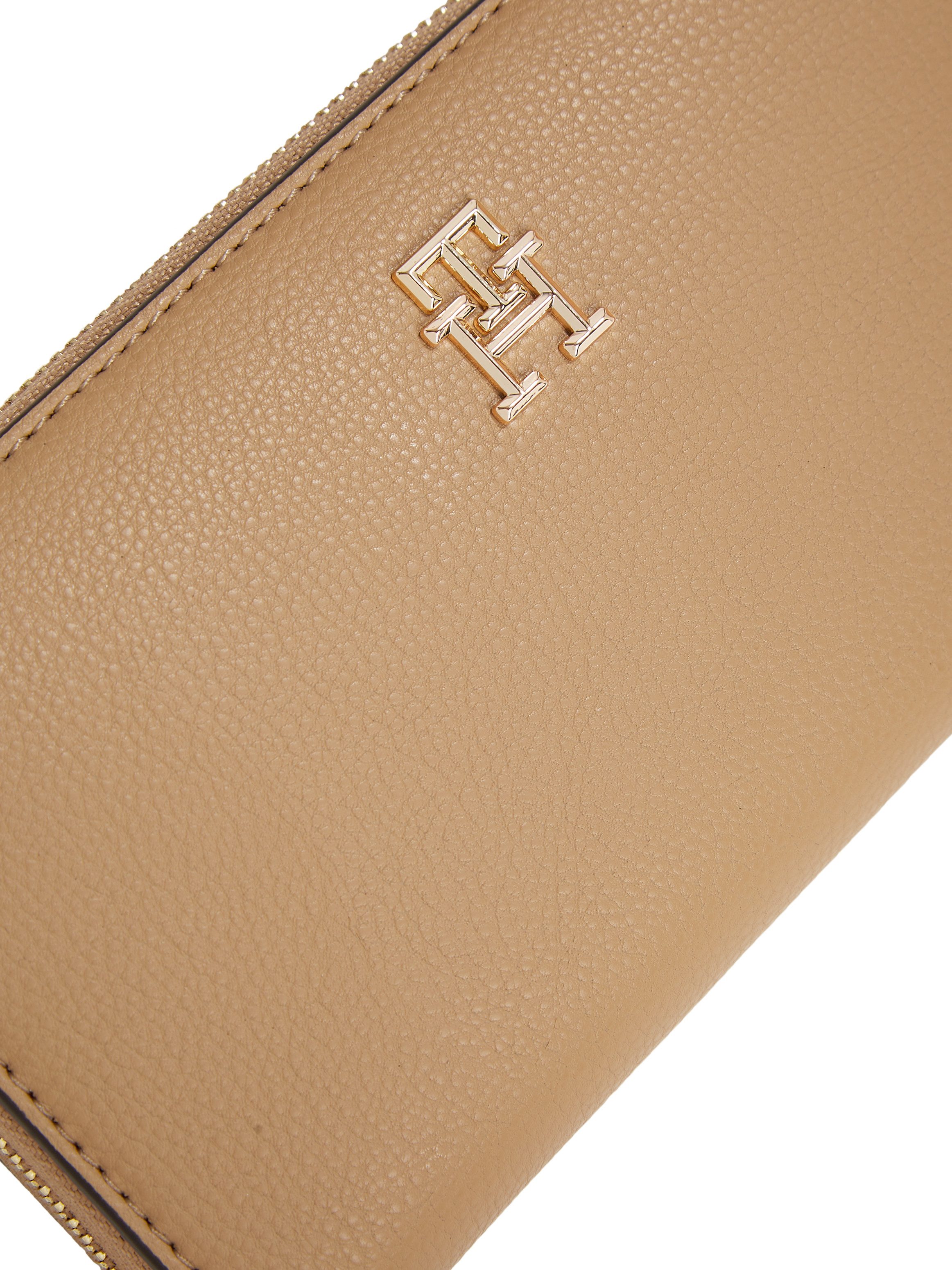 Tommy Hilfiger Portemonnee TH SOFT LOGOTAPE LRG ZA portemonnee damesportemonnee met th-sieraalelement