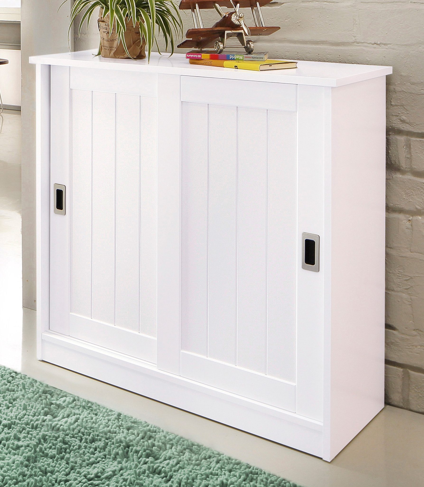Home affaire Schoenenkast Nekso Breedte 83 cm, van mdf of massief hout, FSC-gecertificeerd schoenenkasten wit