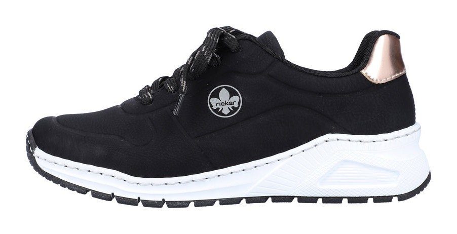Rieker Sneakers met memosoft-binnenzool, vrijetijdsschoen, lage schoen, veterschoen
