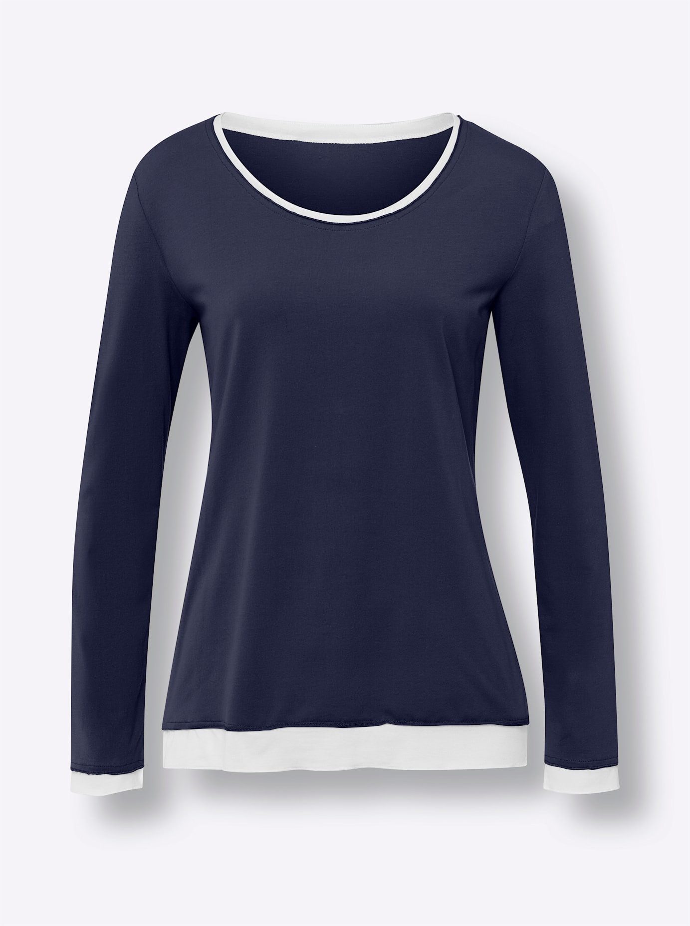 heine Shirt met lange mouwen T-shirt (1-delig)