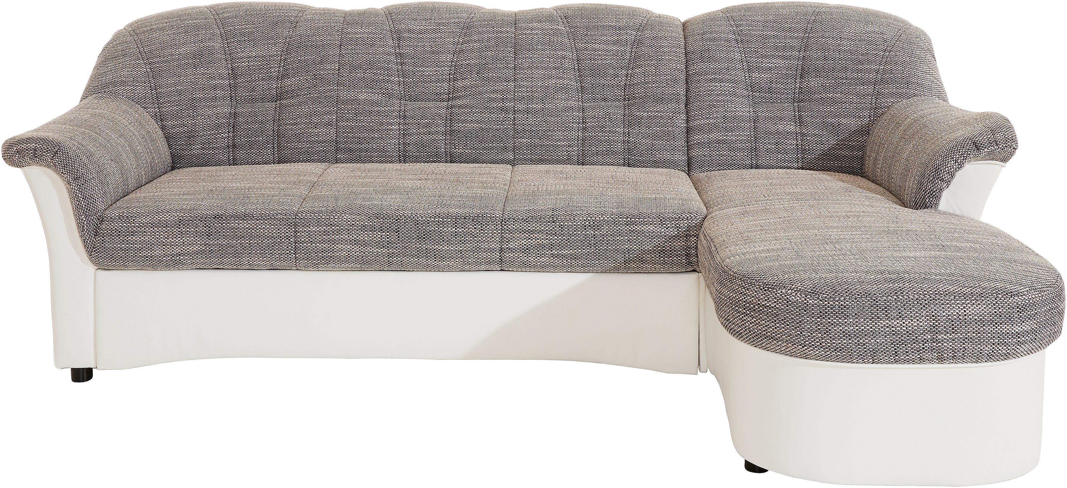 DOMO collection Hoekbank Flores slaapbank, B/D/H: 233/142/86 cm, L-vorm naar keuze met slaapfunctie, naar keuze met binnenvering, ook in leer