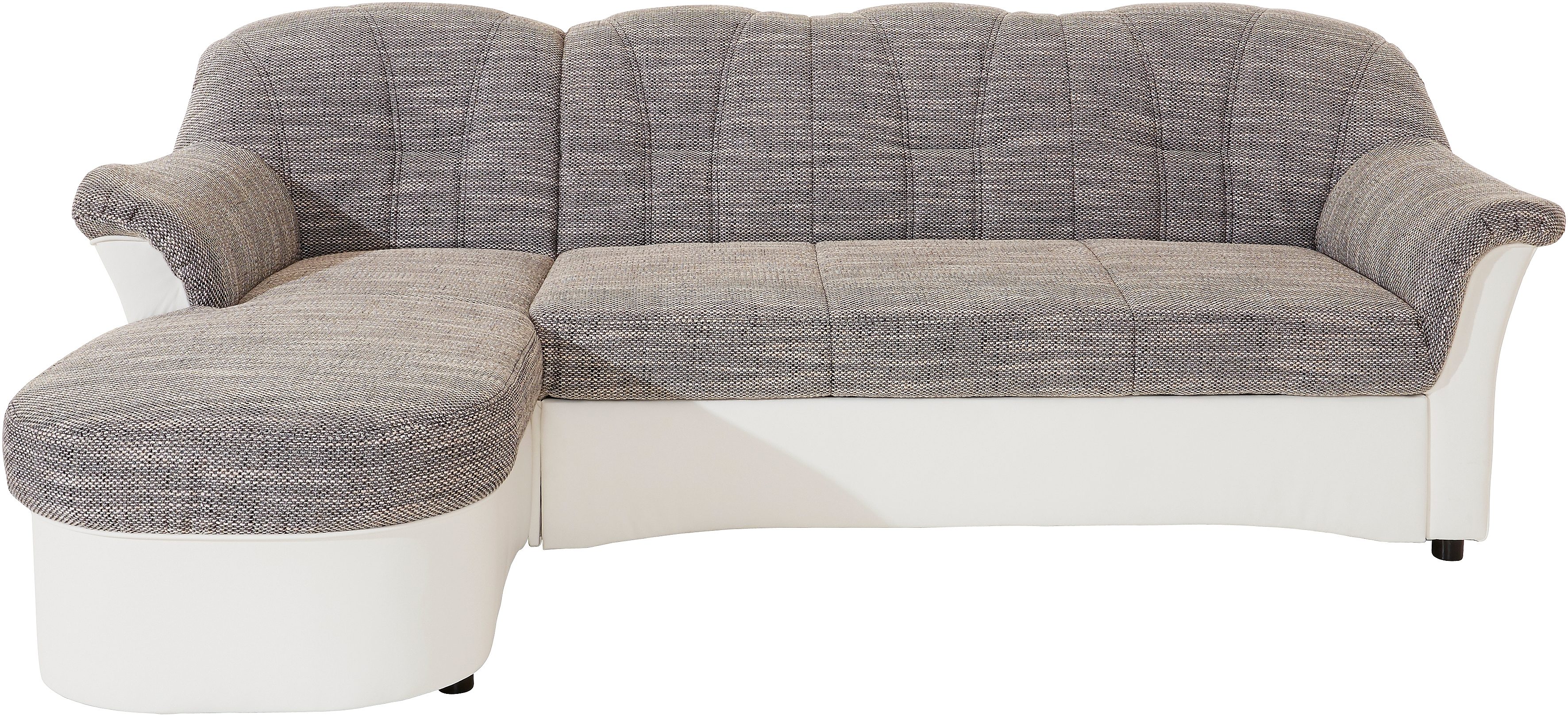 DOMO collection Hoekbank Flores slaapbank, B/D/H: 233/142/86 cm, L-vorm naar keuze met slaapfunctie, naar keuze met binnenvering, ook in leer