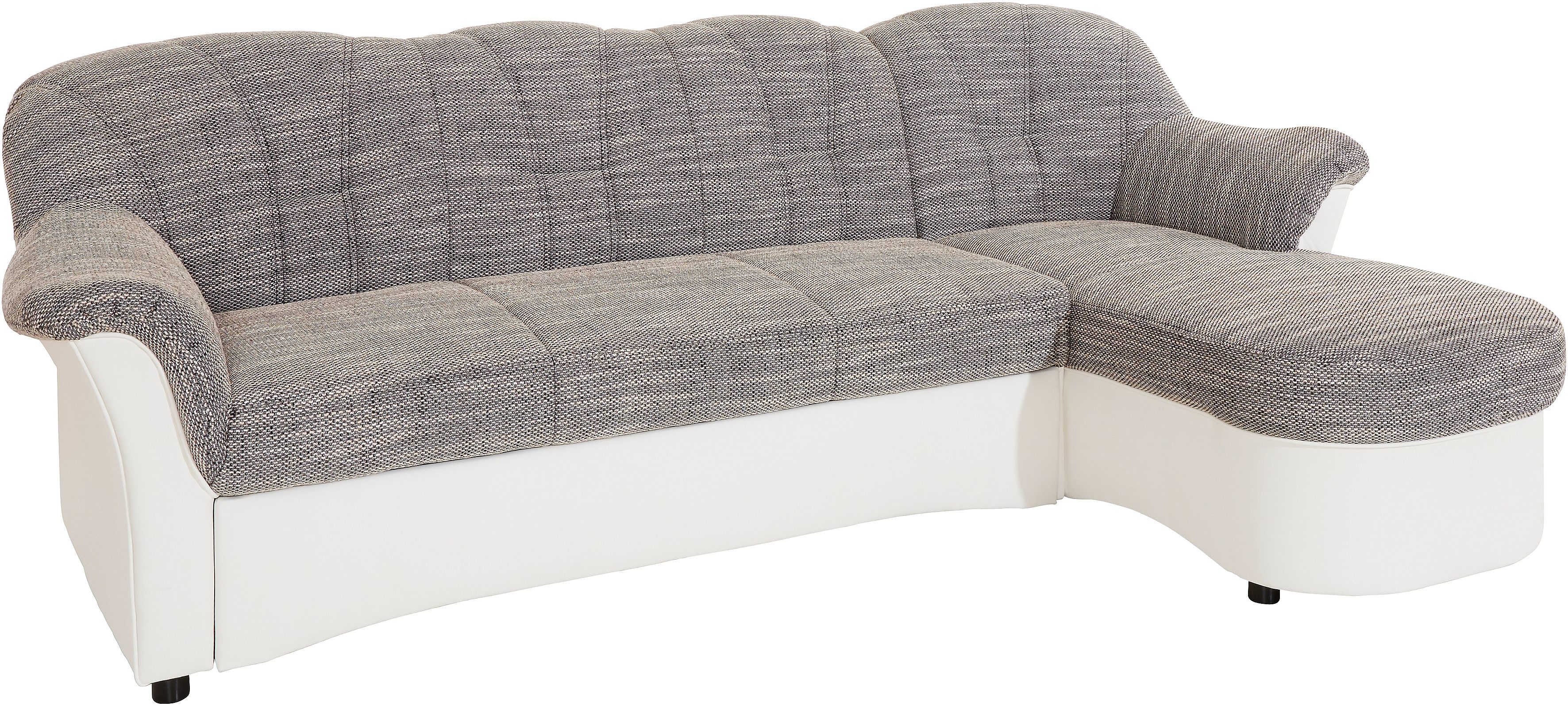 DOMO collection Hoekbank Flores slaapbank, B/D/H: 233/142/86 cm, L-vorm naar keuze met slaapfunctie, naar keuze met binnenvering, ook in leer
