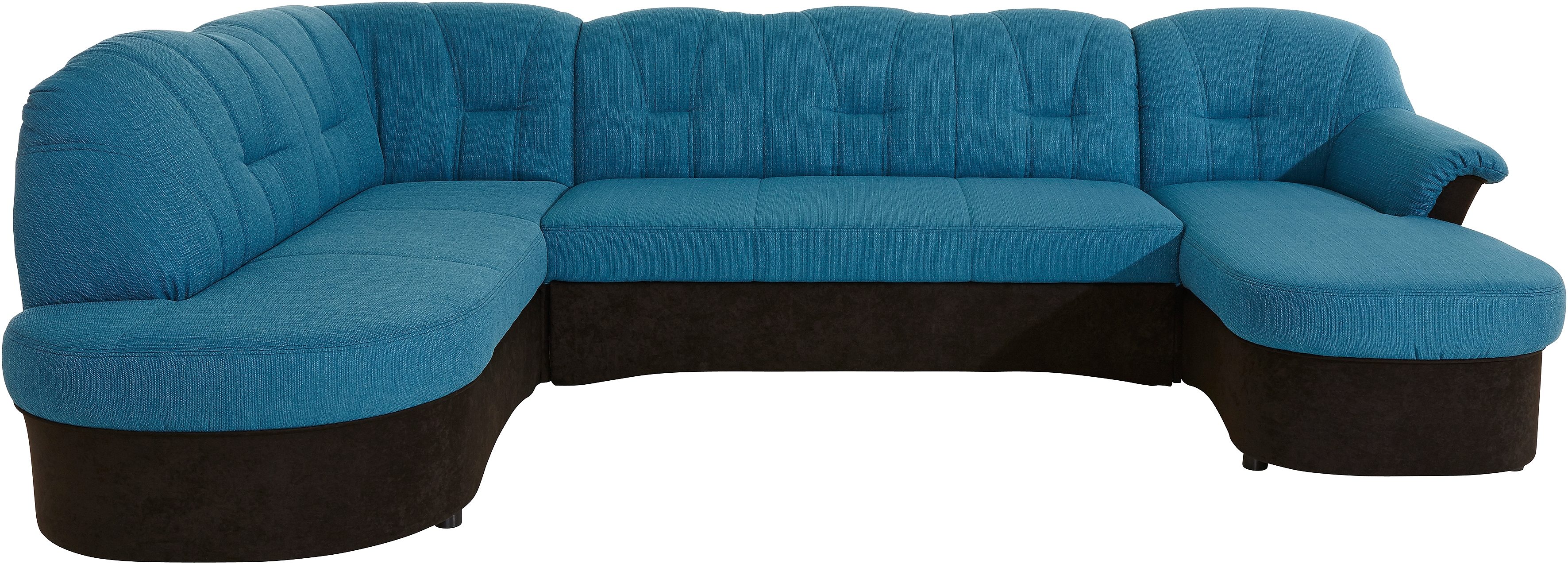 DOMO collection Zithoek Flores ook in leren bekleding, B/D/H: 293/180/86 cm, U-vorm (3 stuks)