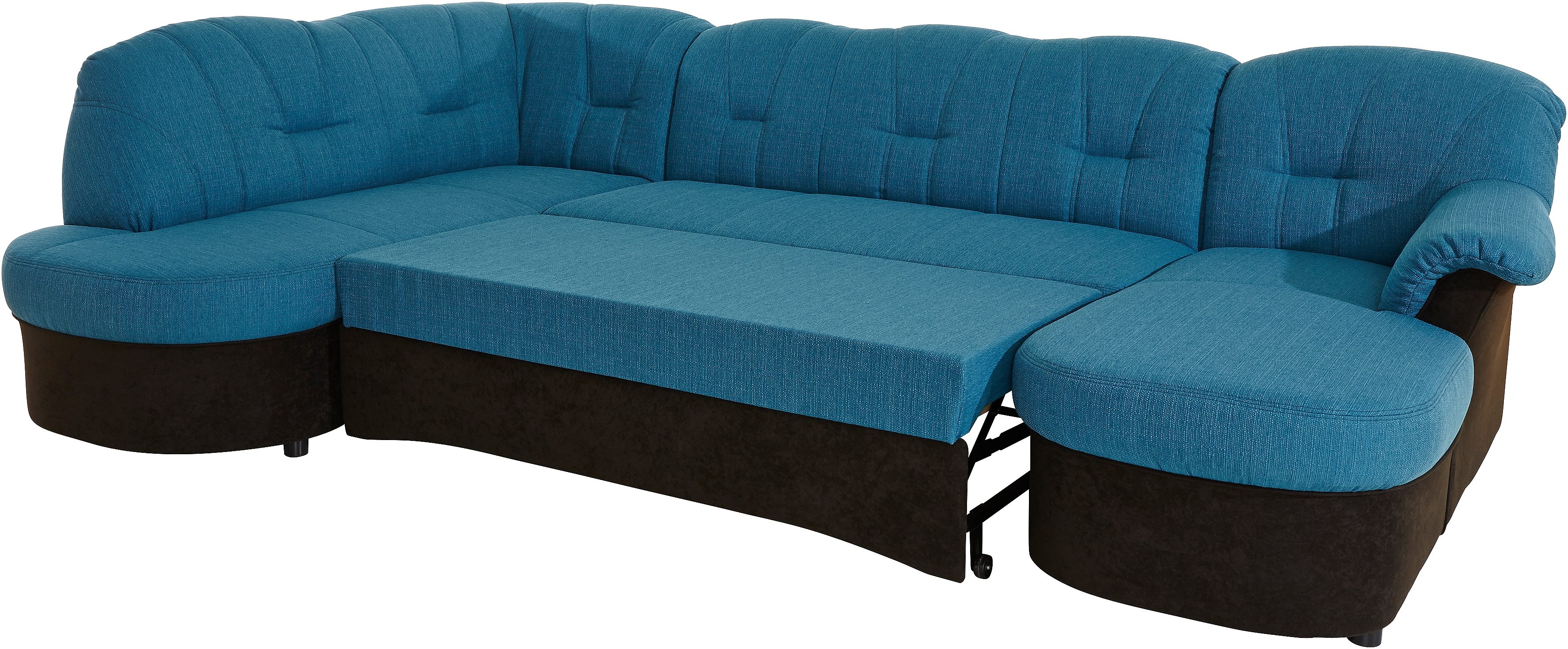 DOMO collection Zithoek Flores ook in leren bekleding, B/D/H: 293/180/86 cm, U-vorm (3 stuks)