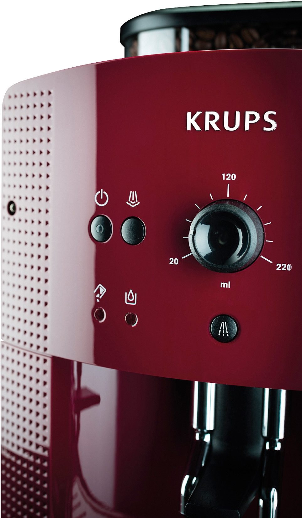 Krups Volautomatisch koffiezetapparaat EA8107 Arabica, 2-kopjesfunctie, handmatige stoomtuit, 2 voorgeprogrammeerde koffiesterkten