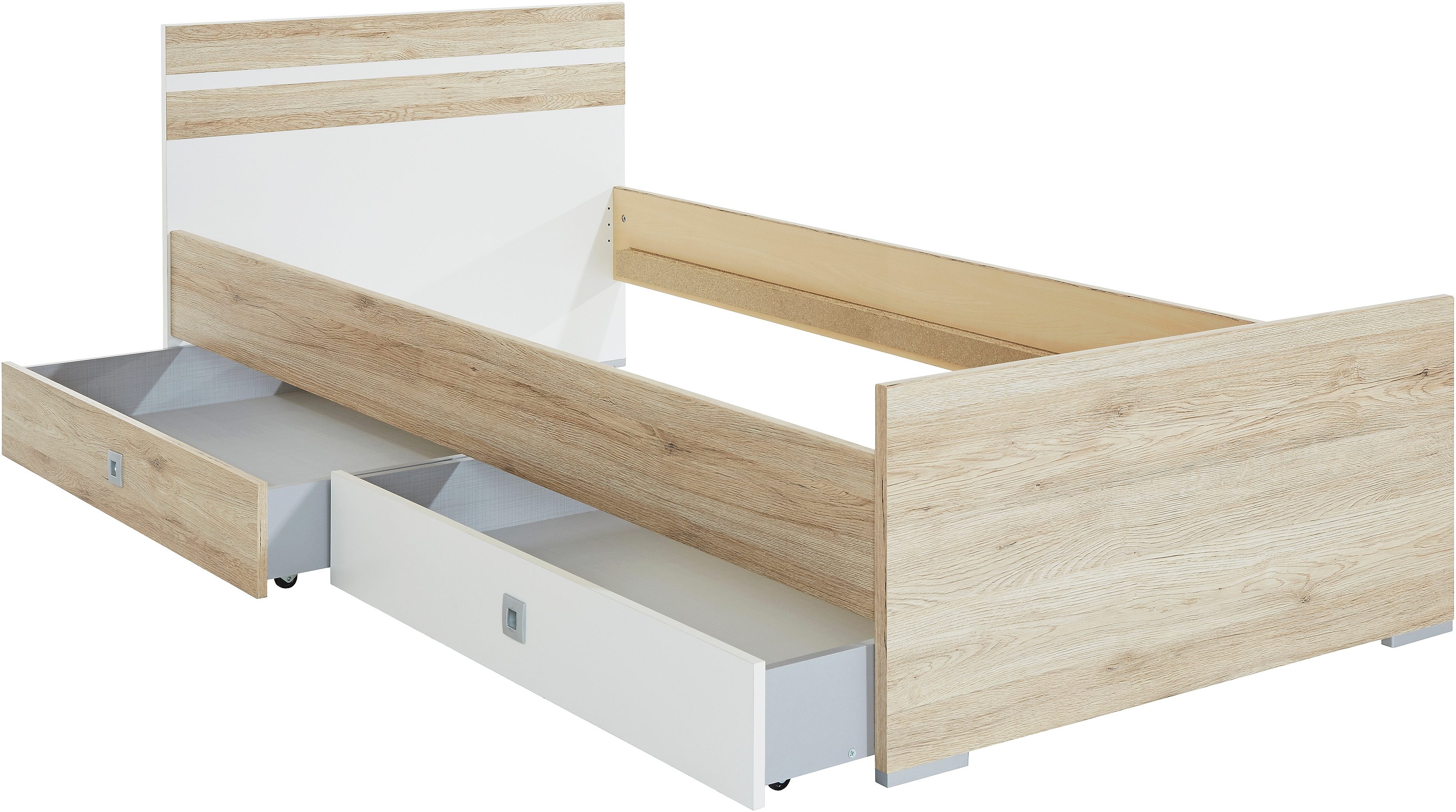 Wimex Bed Joker, logeerbed Ligoppervlak 90 of 140x200 cm, kleuraccenten aan het hoofdeinde,