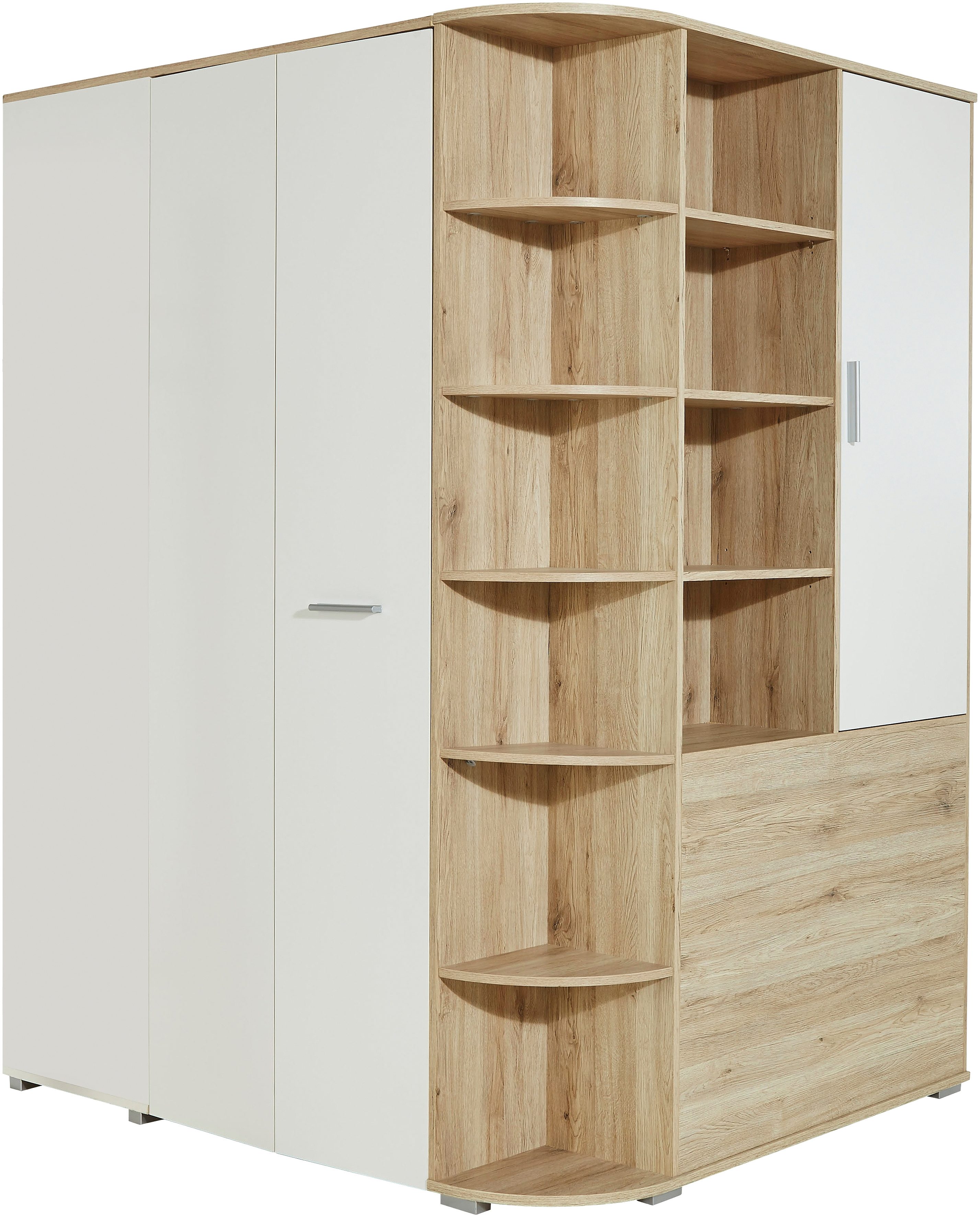 Wimex Tienerkamerset Joker kledingkast met garderobe, bed en opberglades (set, 4-delig)