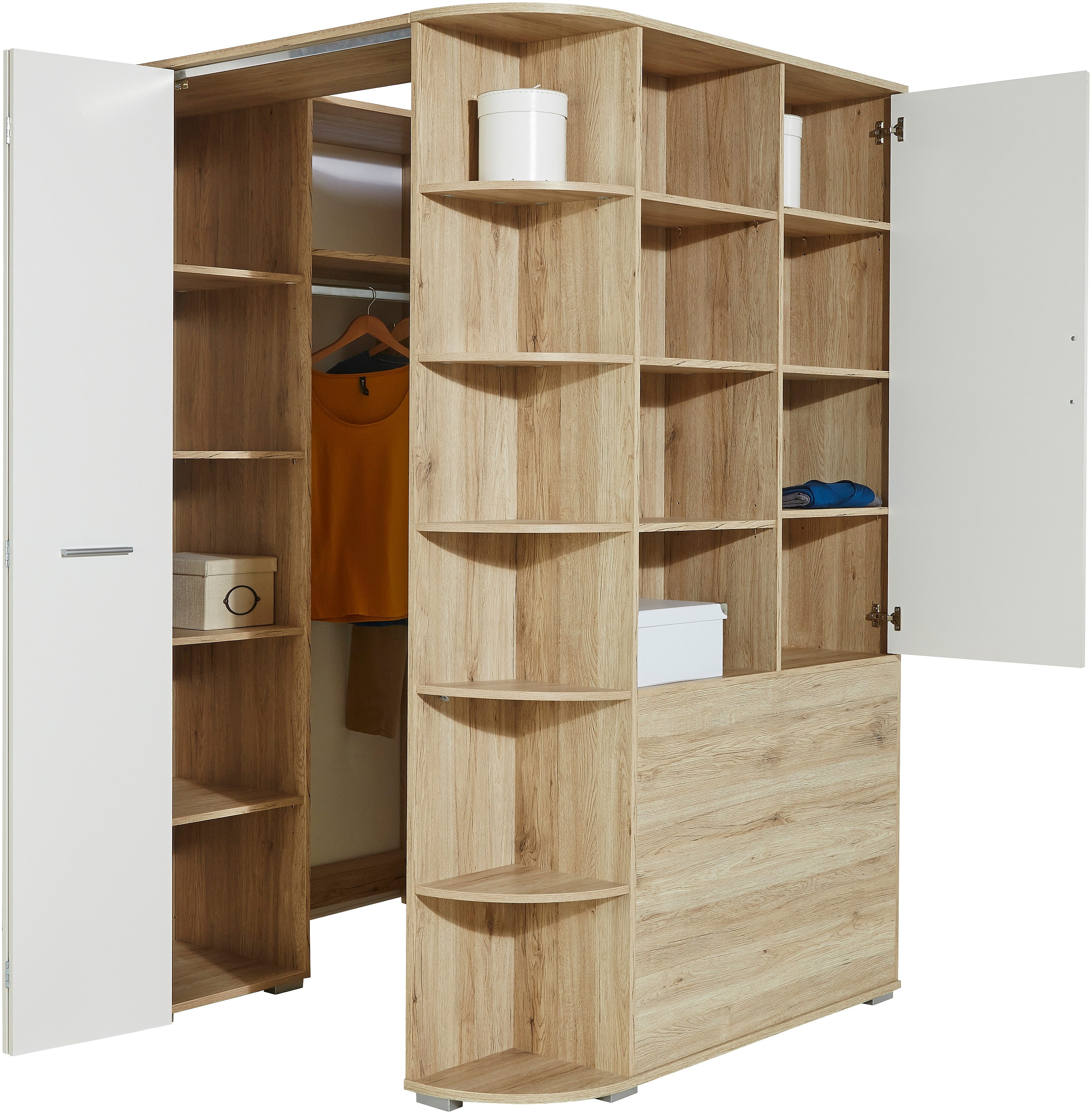 Wimex Tienerkamerset Joker kledingkast met garderobe, bed en opberglades (set, 4-delig)