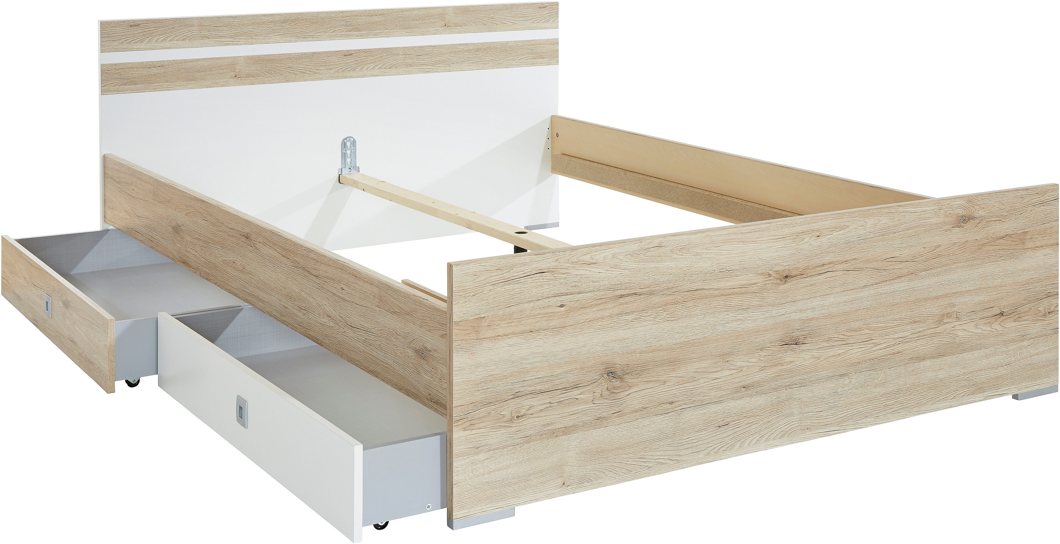 Wimex Bed Joker, logeerbed Ligoppervlak 90 of 140x200 cm, kleuraccenten aan het hoofdeinde,