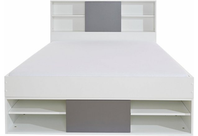 Bed met bergruimte zonder lades. Bed met bergruimte zonder lades.