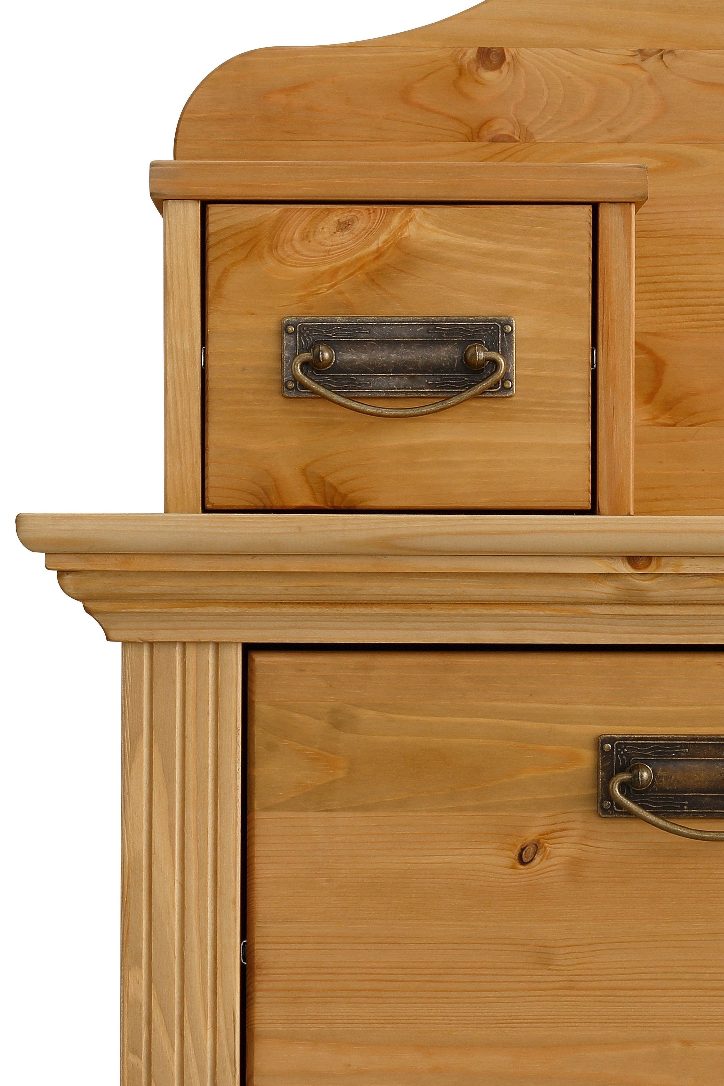 Home affaire Kast met laden en deuren Konrad Breedte 94 cm, van massief, FSC®-gecertificeerd dennenhout