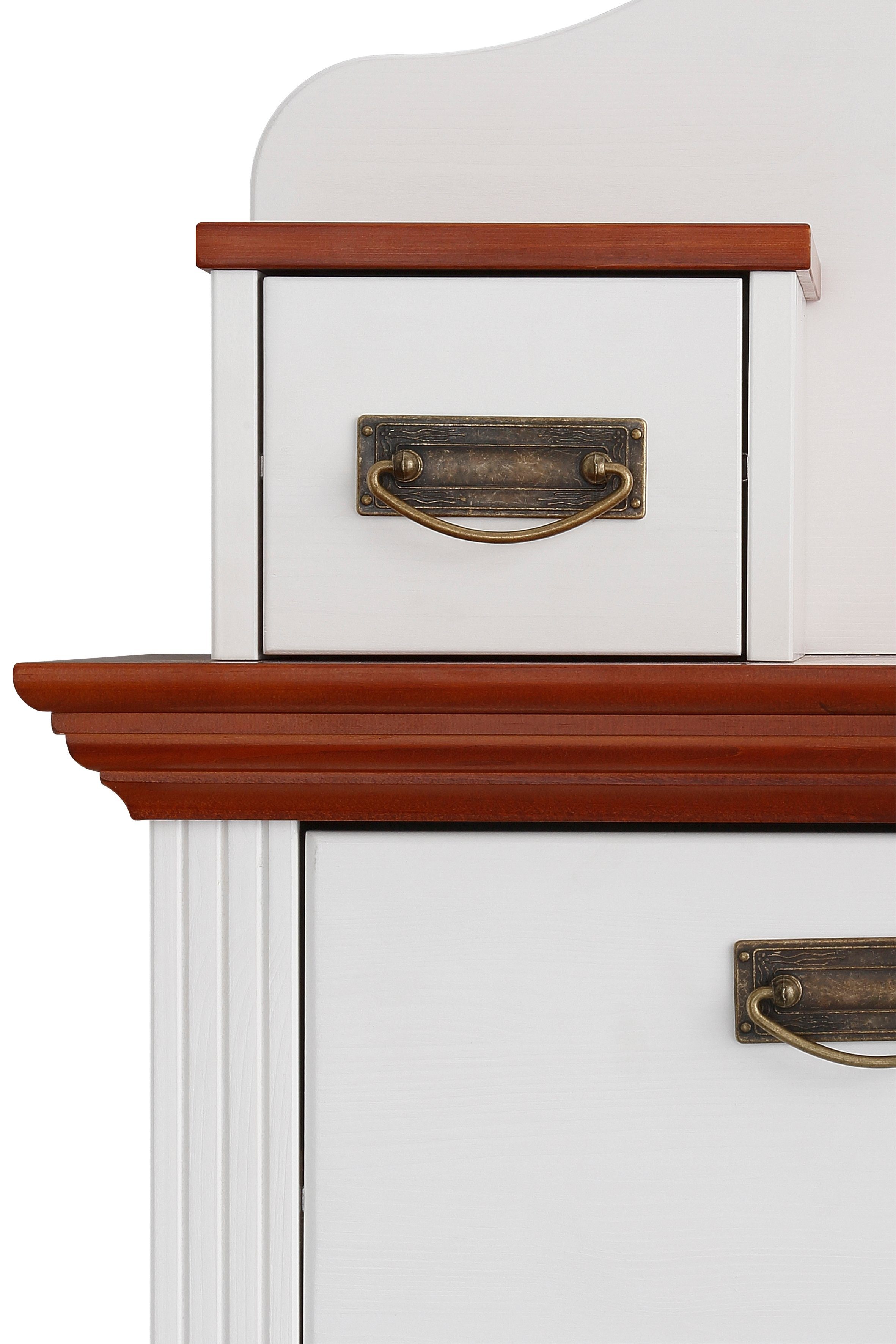 Home affaire Kast met laden en deuren Konrad Breedte 94 cm, van massief, FSC®-gecertificeerd dennenhout