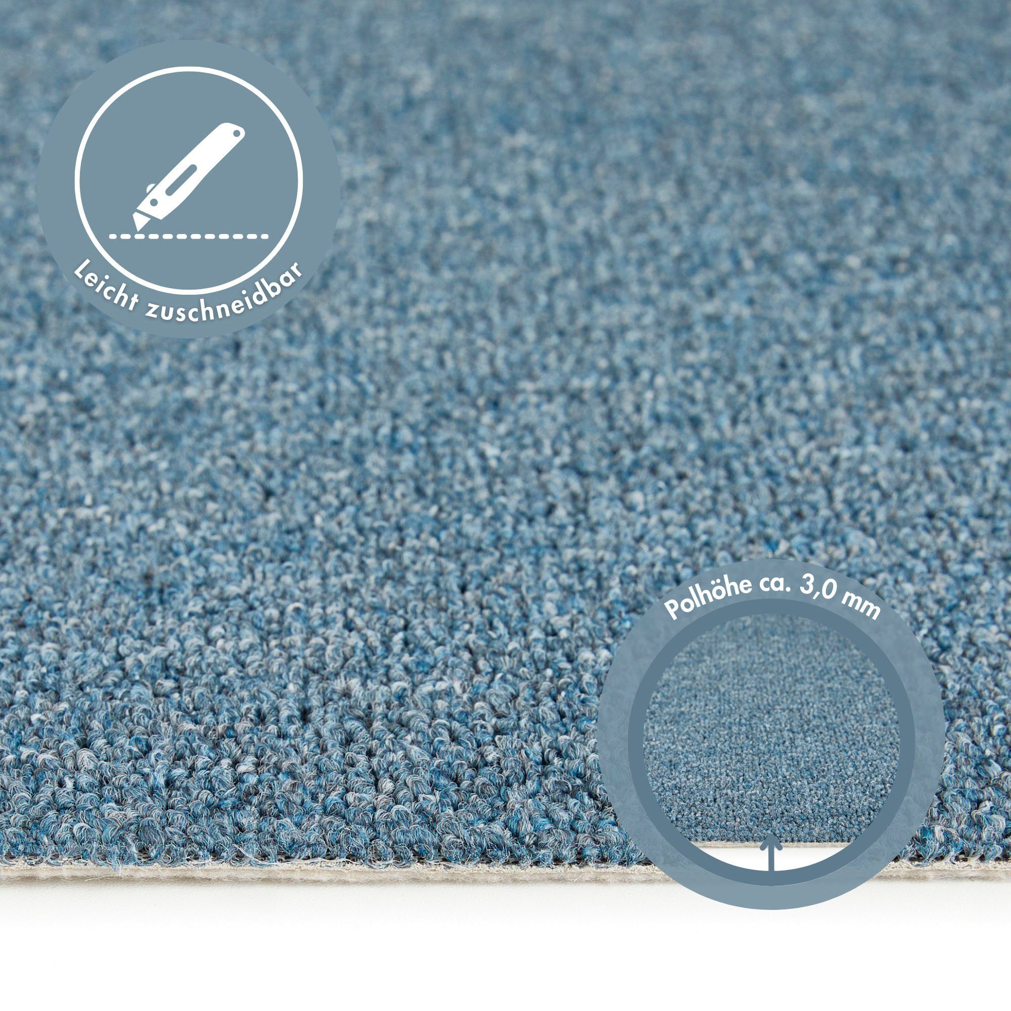 Andiamo Tapijt Luton, Feinschlinge, Made in Netherlands gemêleerd, breedte 400 cm of 500 cm, slijtvast & onderhoudsvriendelijk