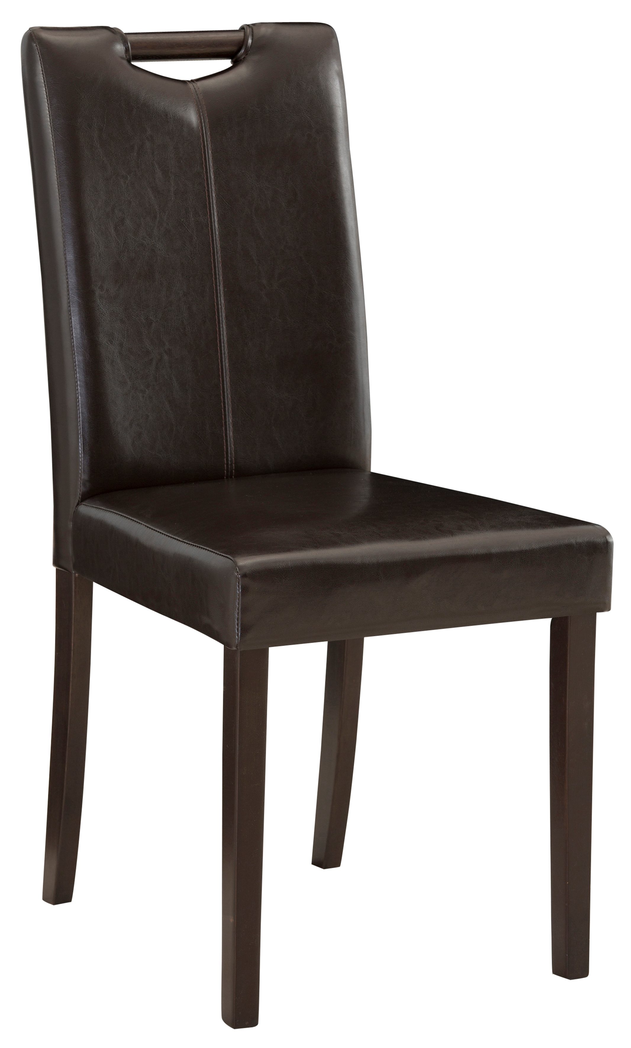 Home affaire Eetkamerstoel Stuhlparade in twee verschillende stofkwaliteiten, zithoogte 46 cm (set, 2 stuks) 4 poot stoelen bruin