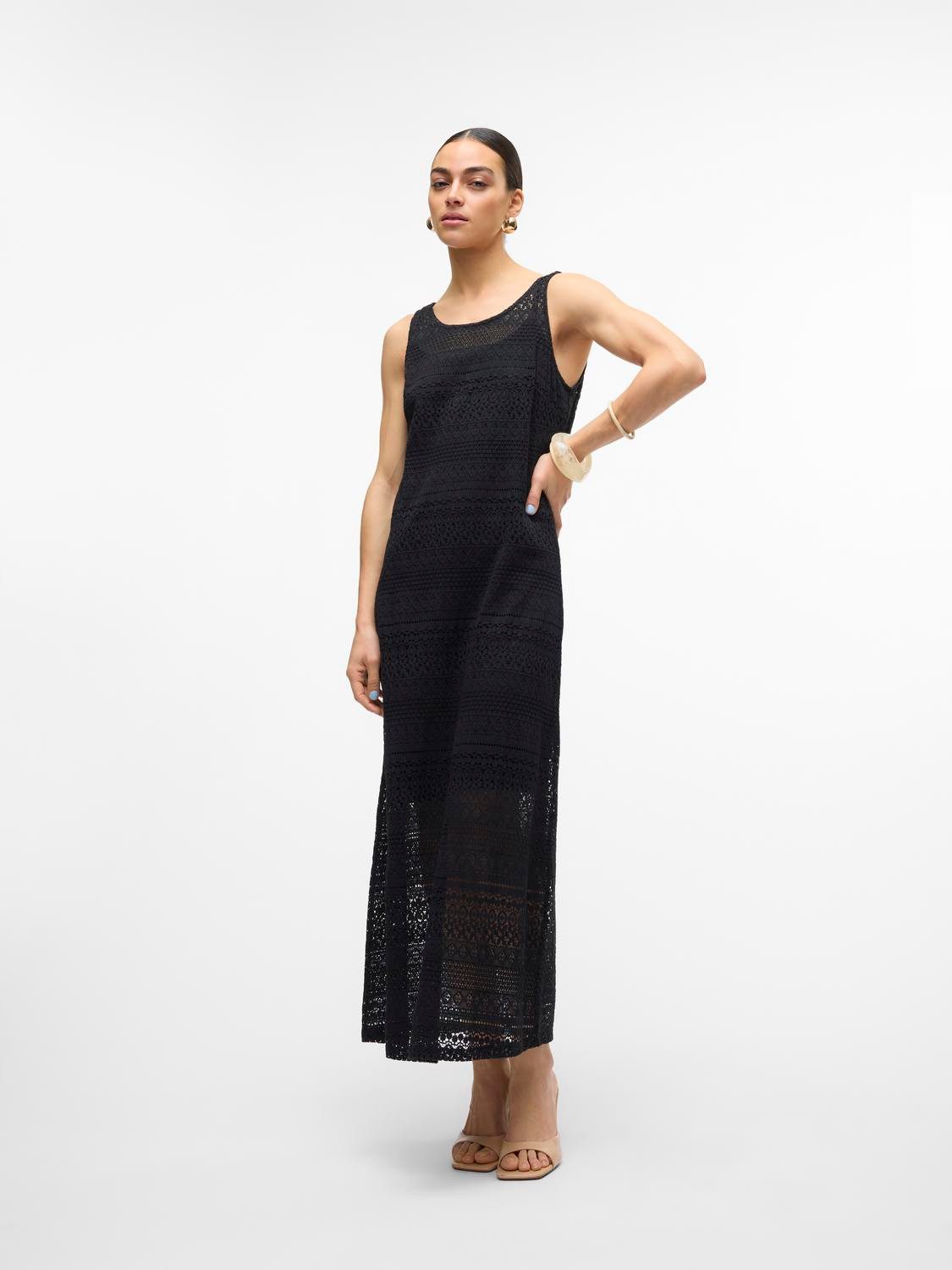 Vero Moda Kanten jurk VMHONEY LACE SL 7/8 DRESS WVN