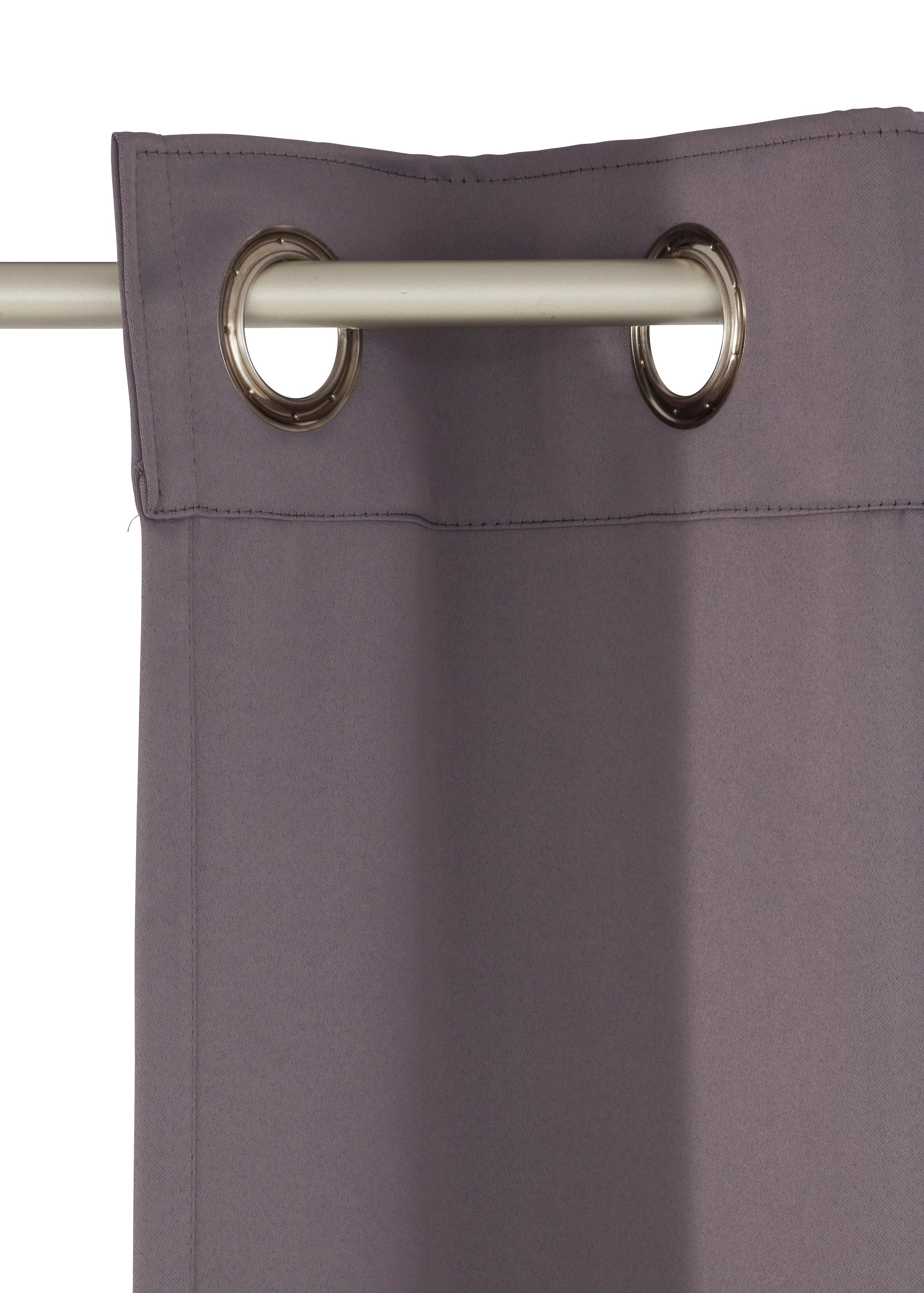 my home Verduisteringsgordijn Solana set van 2, breedte 140 cm, uni (2 stuks)
