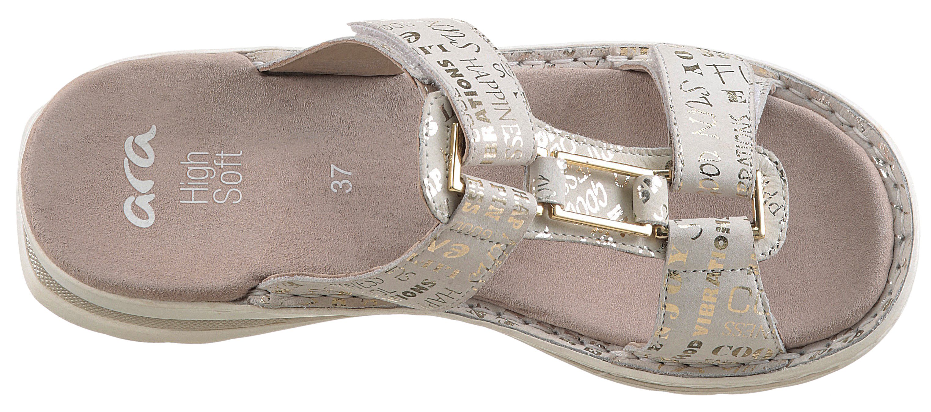 Ara Slippers TAMPA sleehak, zomerschoen, slippers met sieraandeel, g-breedte