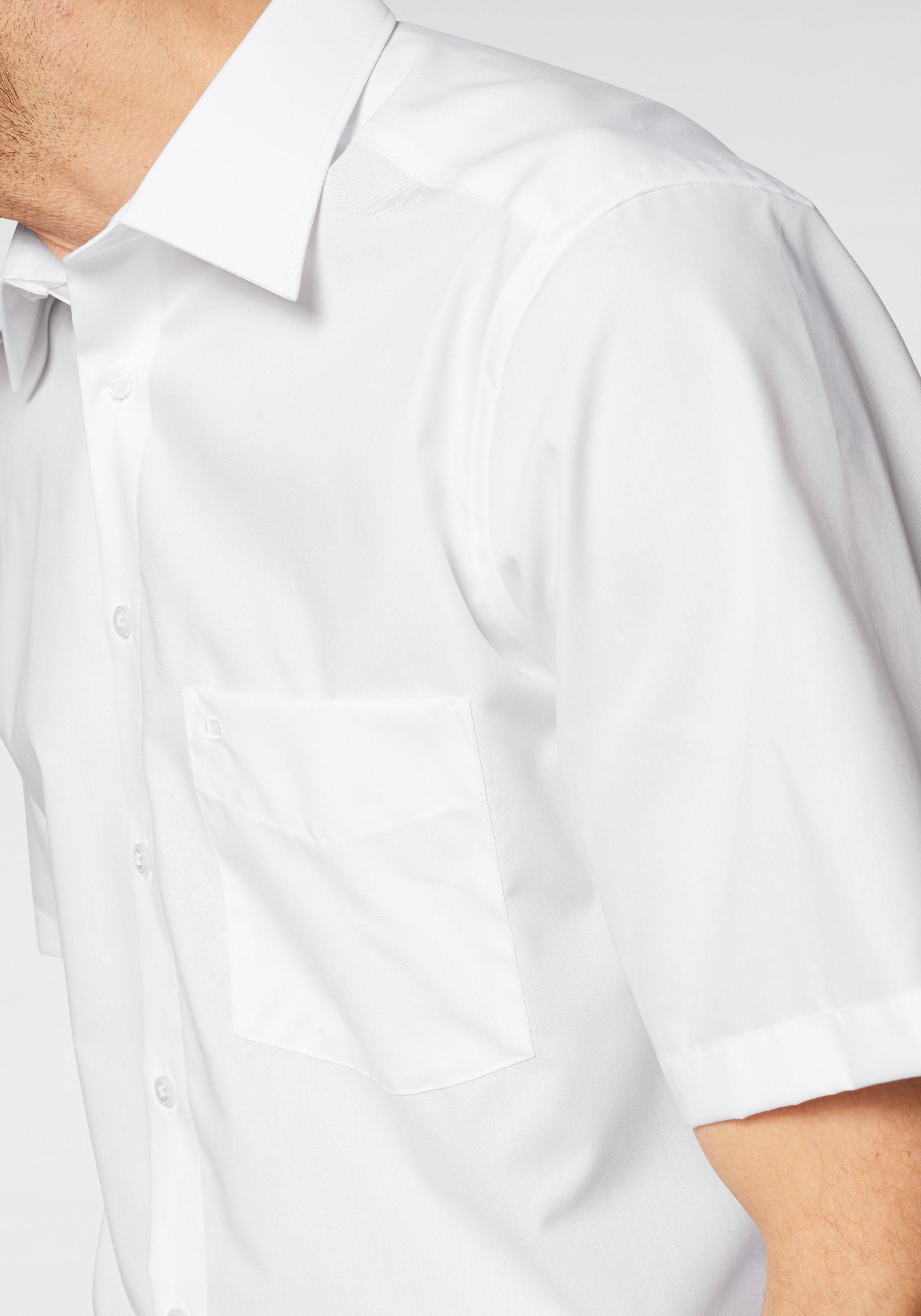 OLYMP Overhemd met korte mouwen Luxor comfort fit Korte mouwen shirt met borstzak, strijkvrij