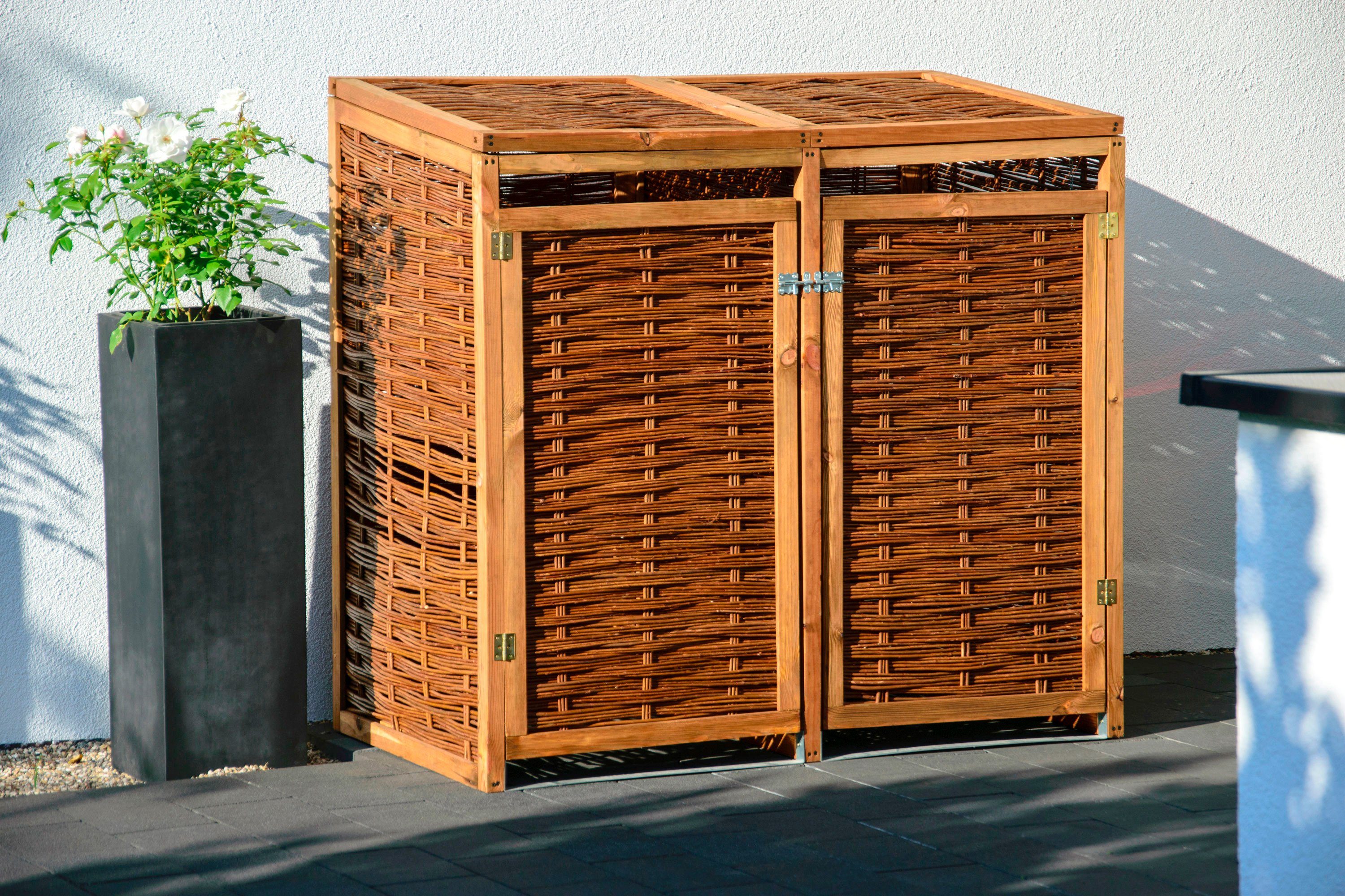 dobar Container ombouw 2x 240 l, bxdxh: 137x83x132 cm