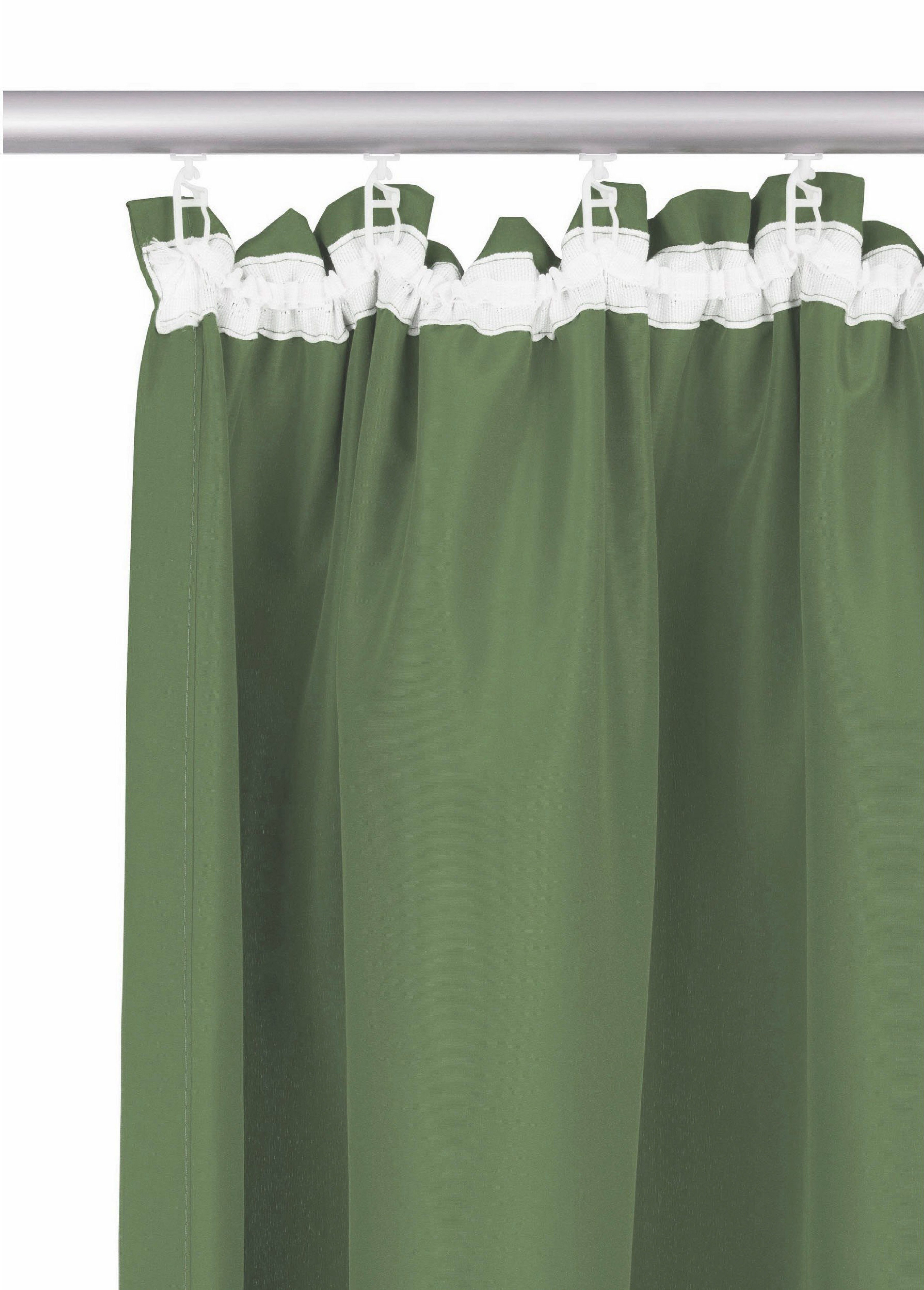 Bruno Banani Gordijn Lagan set van 2, geweven, microvezel, verschillende maten, effen kleur, bestseller (2 stuks)