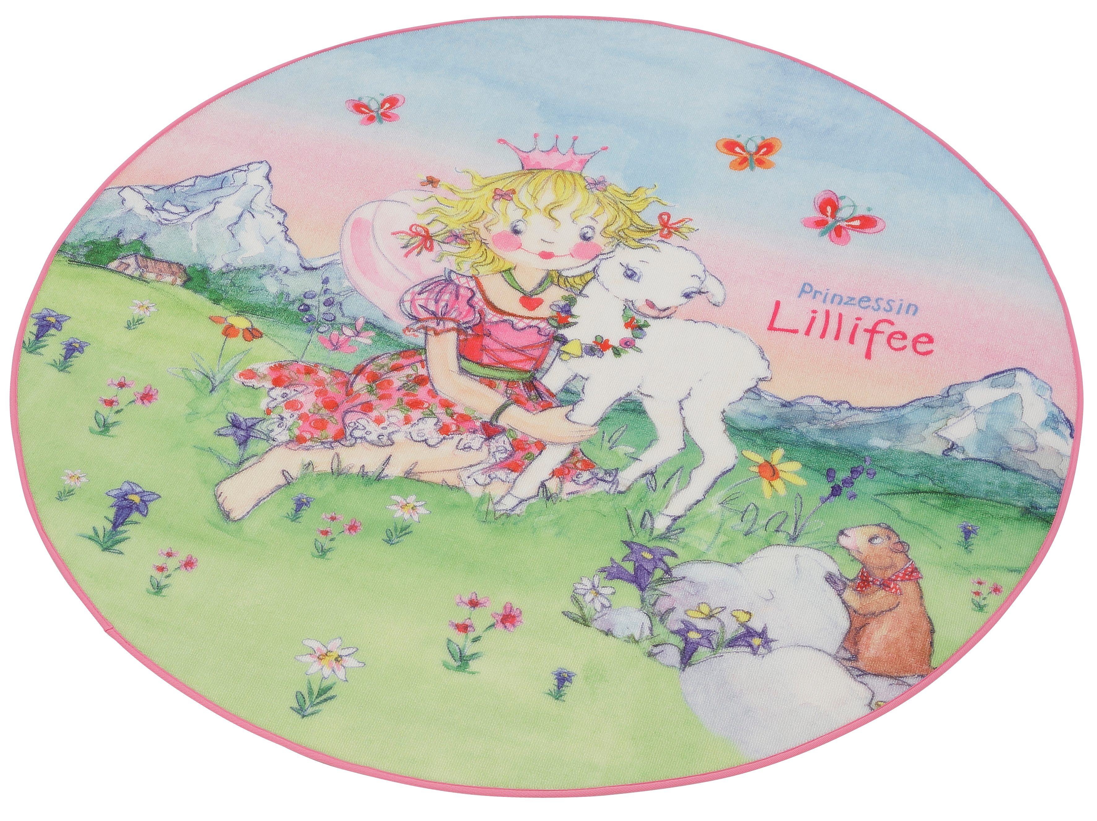 Kindervloerkleed, Prinses Lillifee, »LI-102«, rond