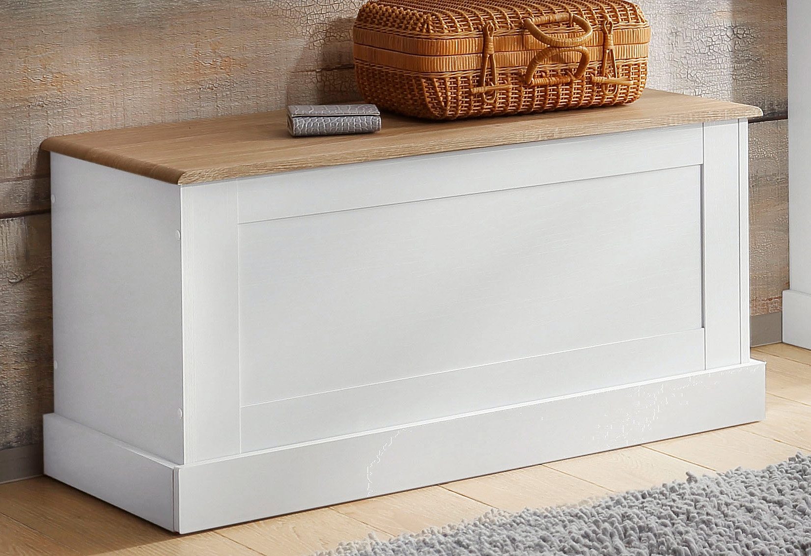 Home affaire Zitbank Binz twee verschillende kleurvarianten, met bergruimte, breedte 90 cm