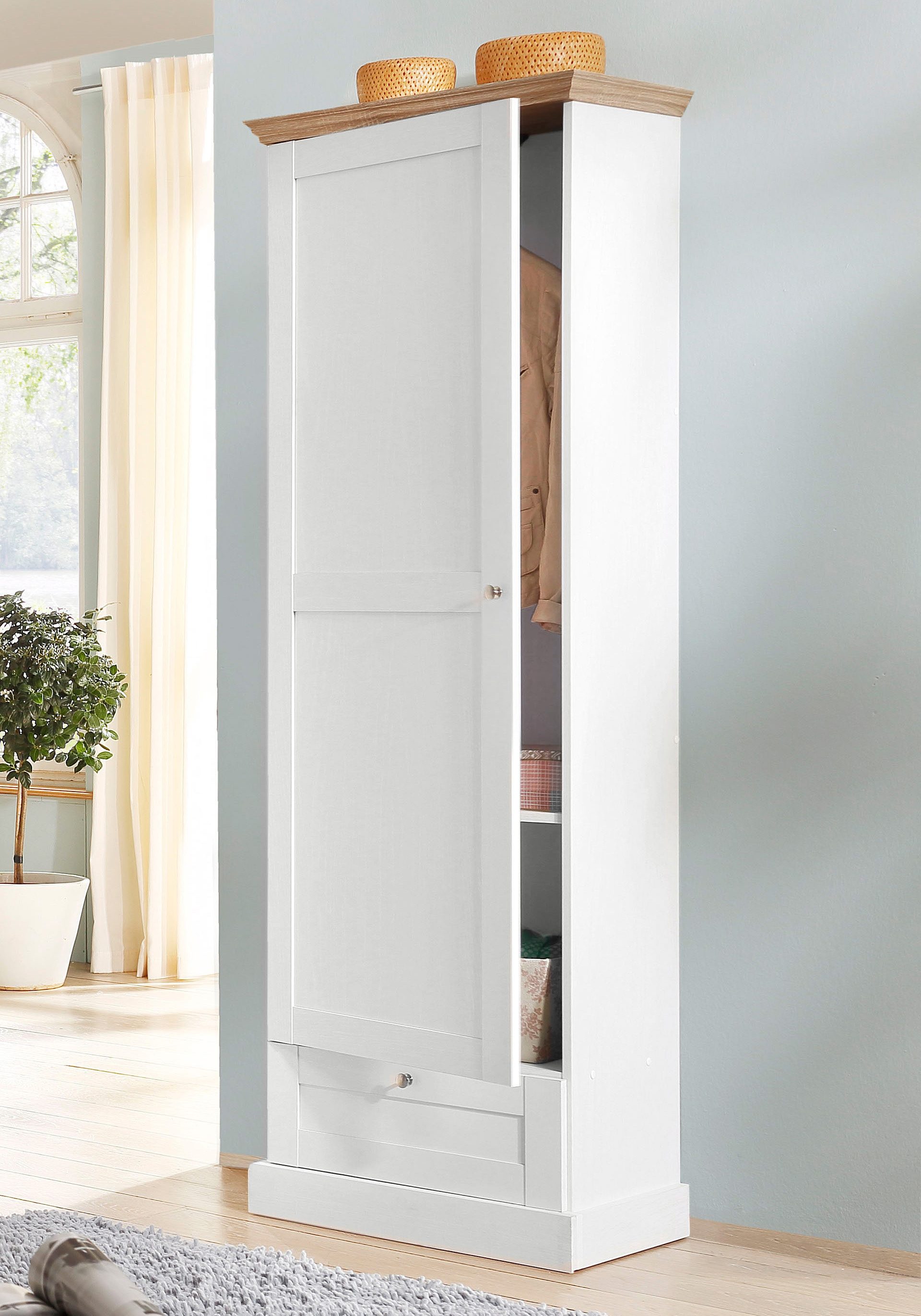 Home affaire Kledingkast Binz met mooie hout-look, met vele opbergmogelijkheden, hoogte 180 cm