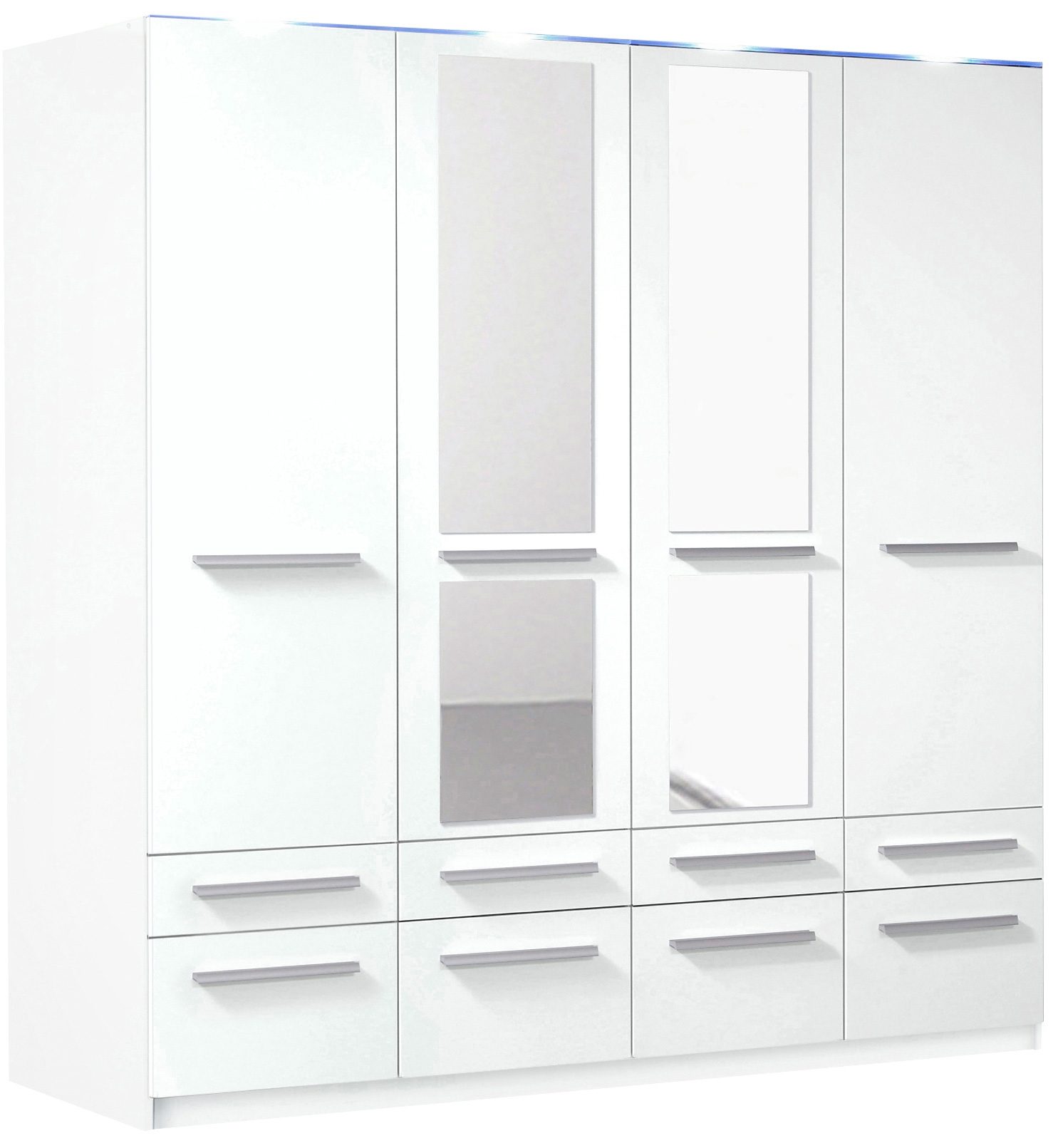 priess Kledingkast Kast garderobe waskast Barcelona in 5 breedtes veel opbergruimte, ruime lades, met spiegel, made in germany