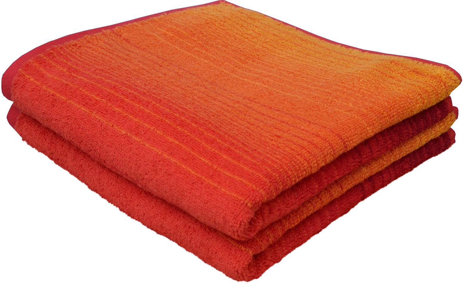 Biohanddoek, 2-dlg. set, rood 50 × 100 cm