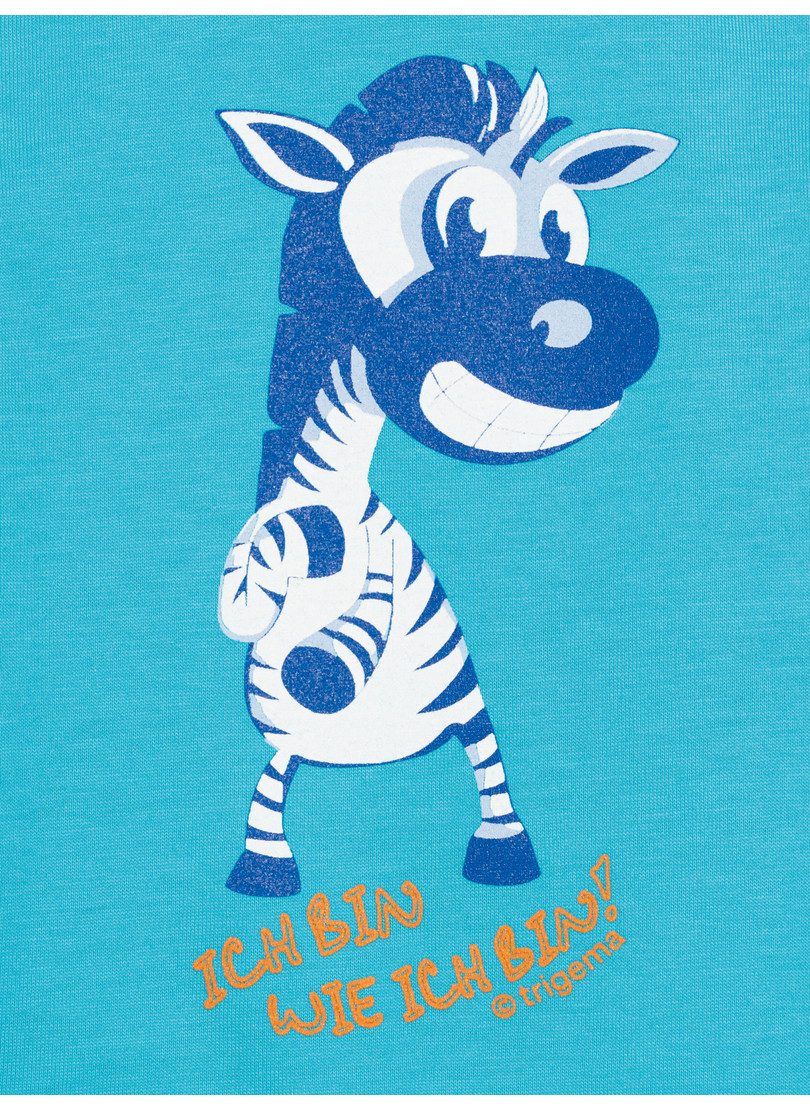 Trigema T-shirt TRIGEMA T-shirt met grappig zebra-printmotief (1-delig)