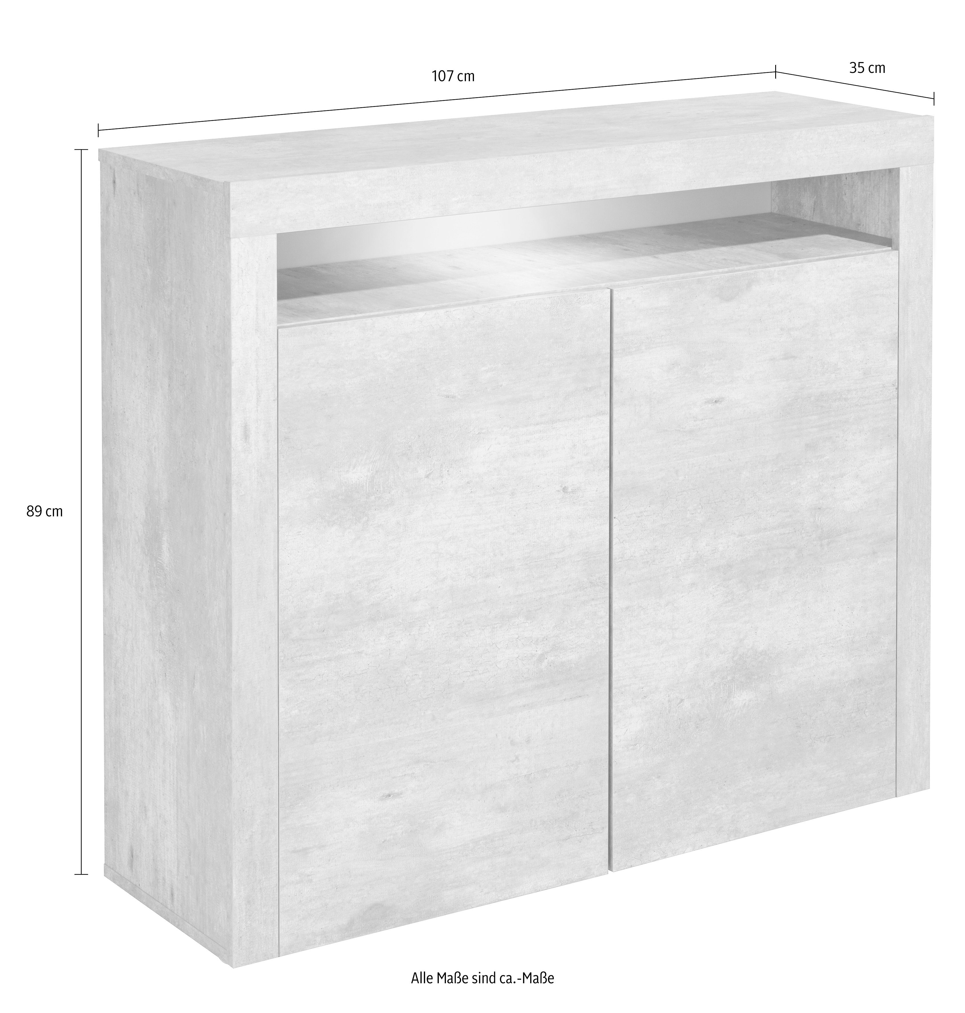 borchardt Möbel Highboard Santa Fe Breedte 107 cm