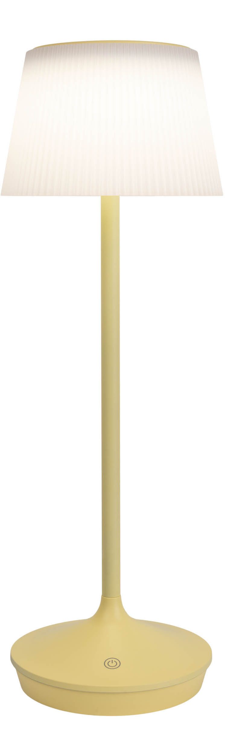näve Led-tafellamp Zonne-lamp / acculamp "EMMI" Zonne-energie, accubedrijf, CCT, aanraaksensor, accutafellamp (1 stuk)