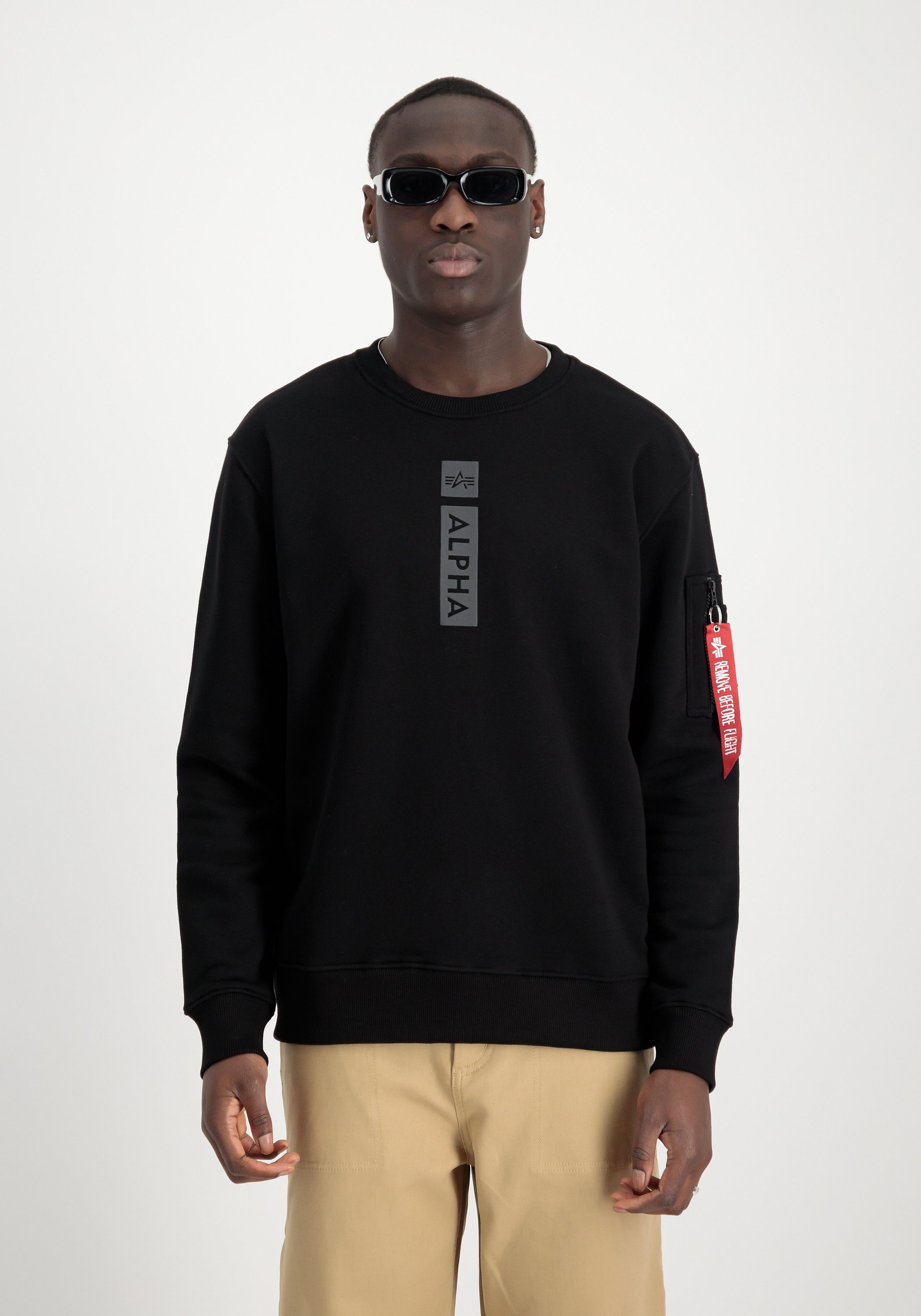 Alpha Industries Sweater Alpha Industries Men - Sweatshirts Alpha Refl. Print Sweater