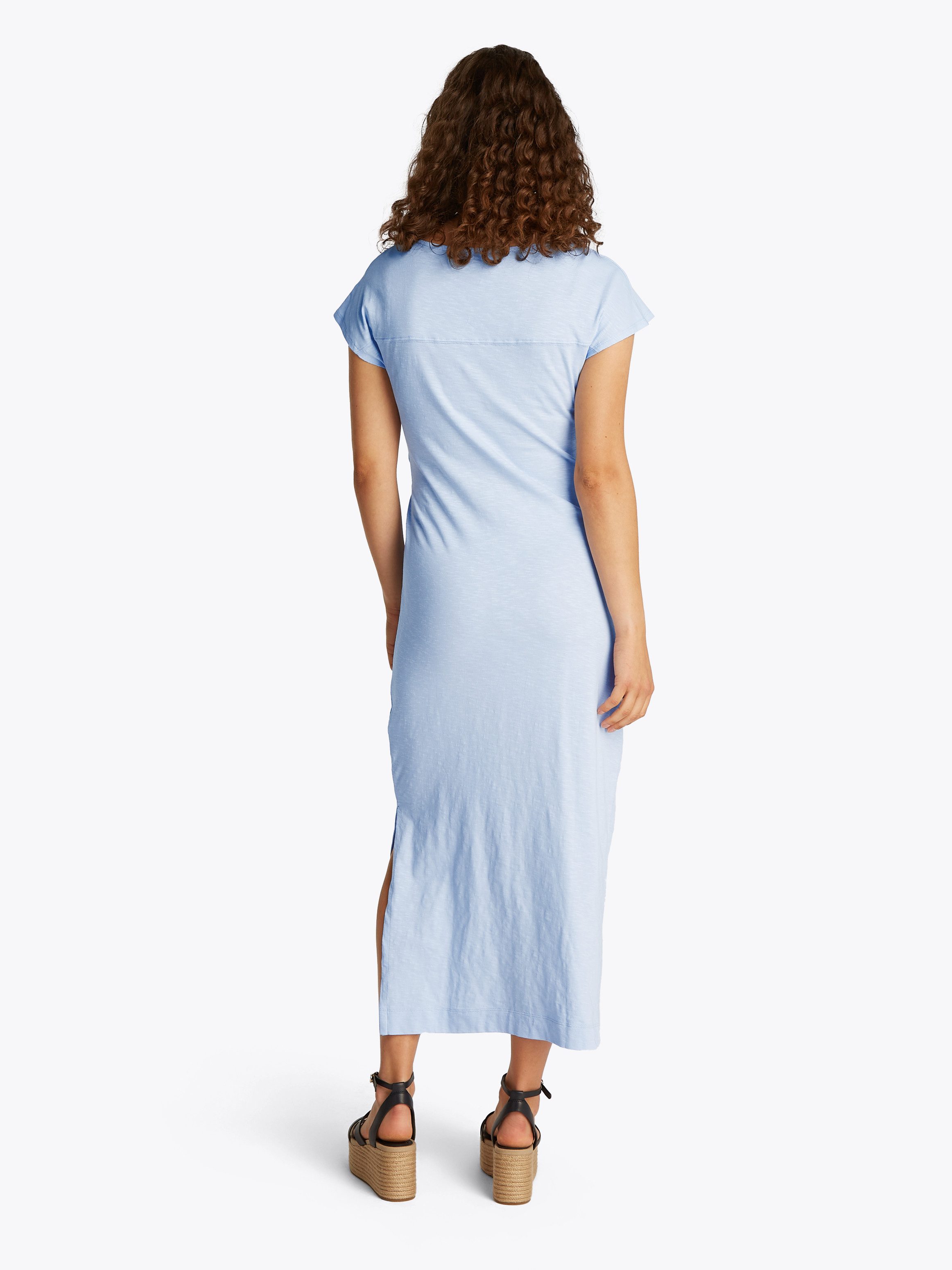 Tommy Hilfiger Midi-jurk KNOT BOAT-NK MIDI DRESS SS