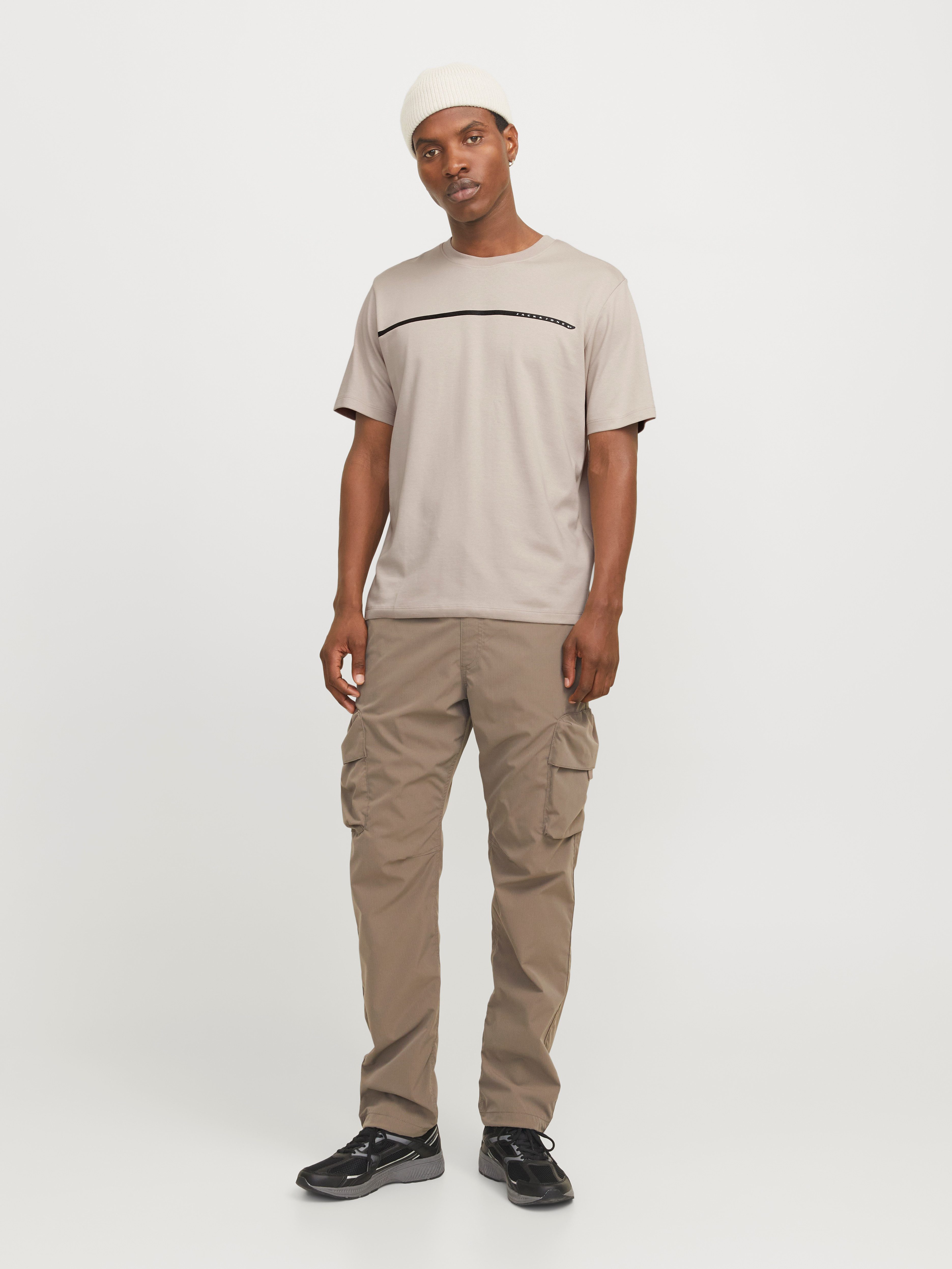Jack & Jones T-shirt JCOFUSION FULL BRANDING TEE SS CREW NOOS