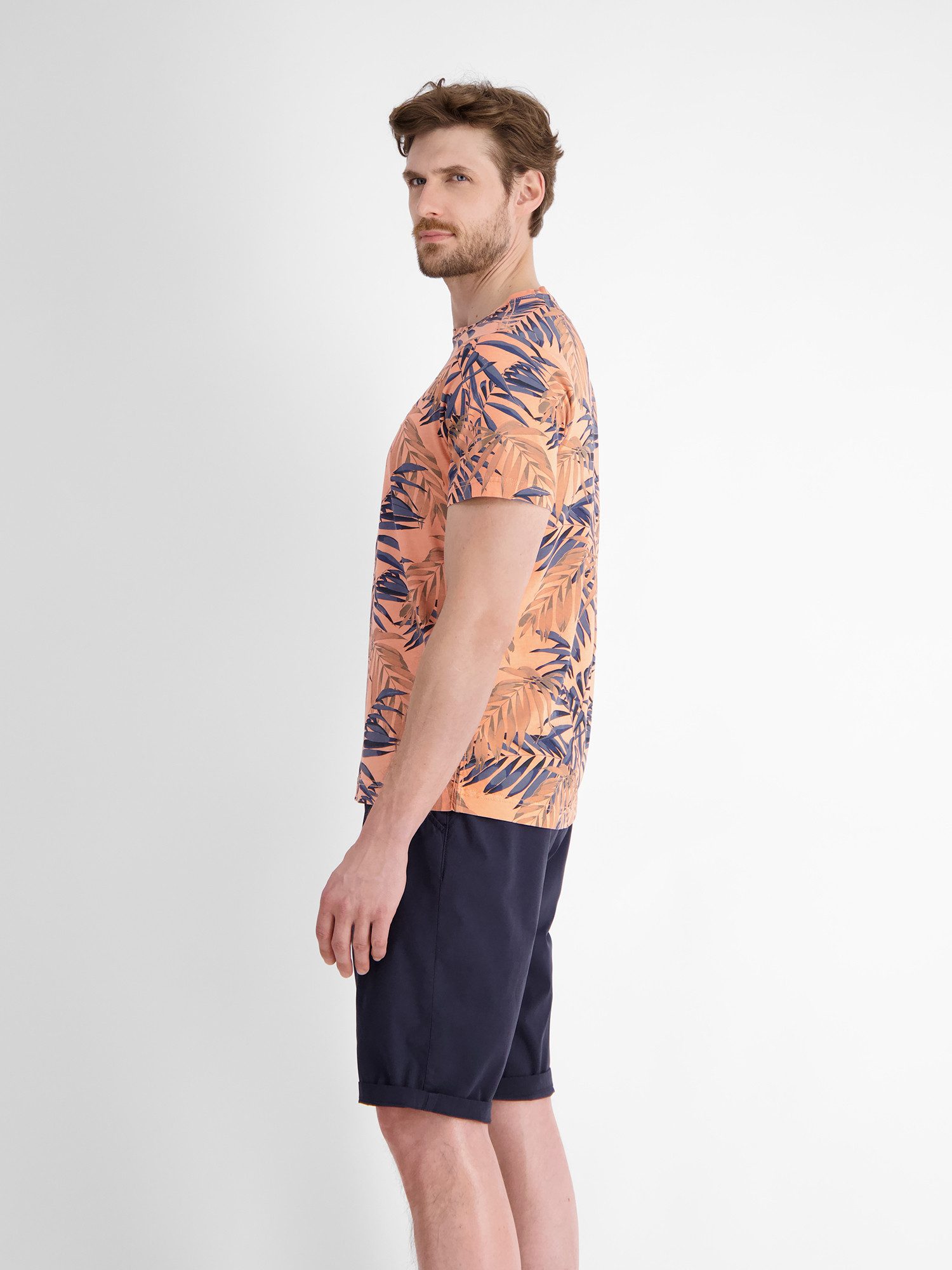 Lerros T-shirt LERROS heren T-shirt, zomers bloemig bedrukt