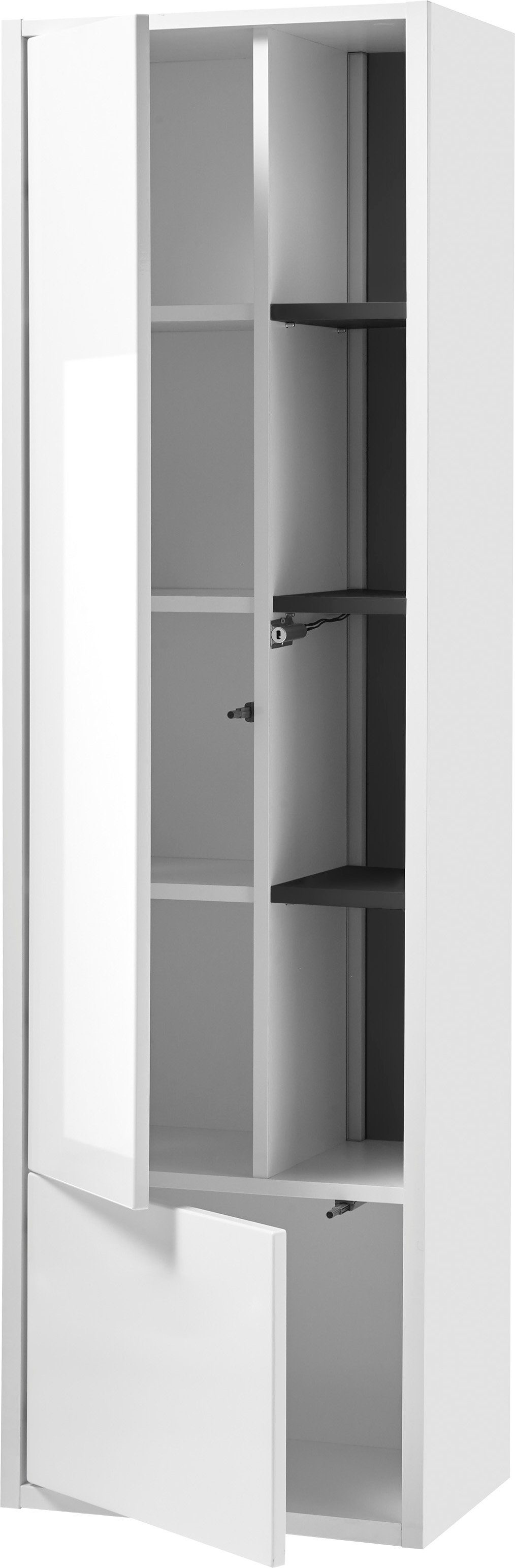 Places of Style Badkamerserie Studio Line, bad in modern ontwerp, 3-delig badkamer Kast, wastafel en spiegel, in twee kleuren beschikbaar, opbergruimte (3-delig)