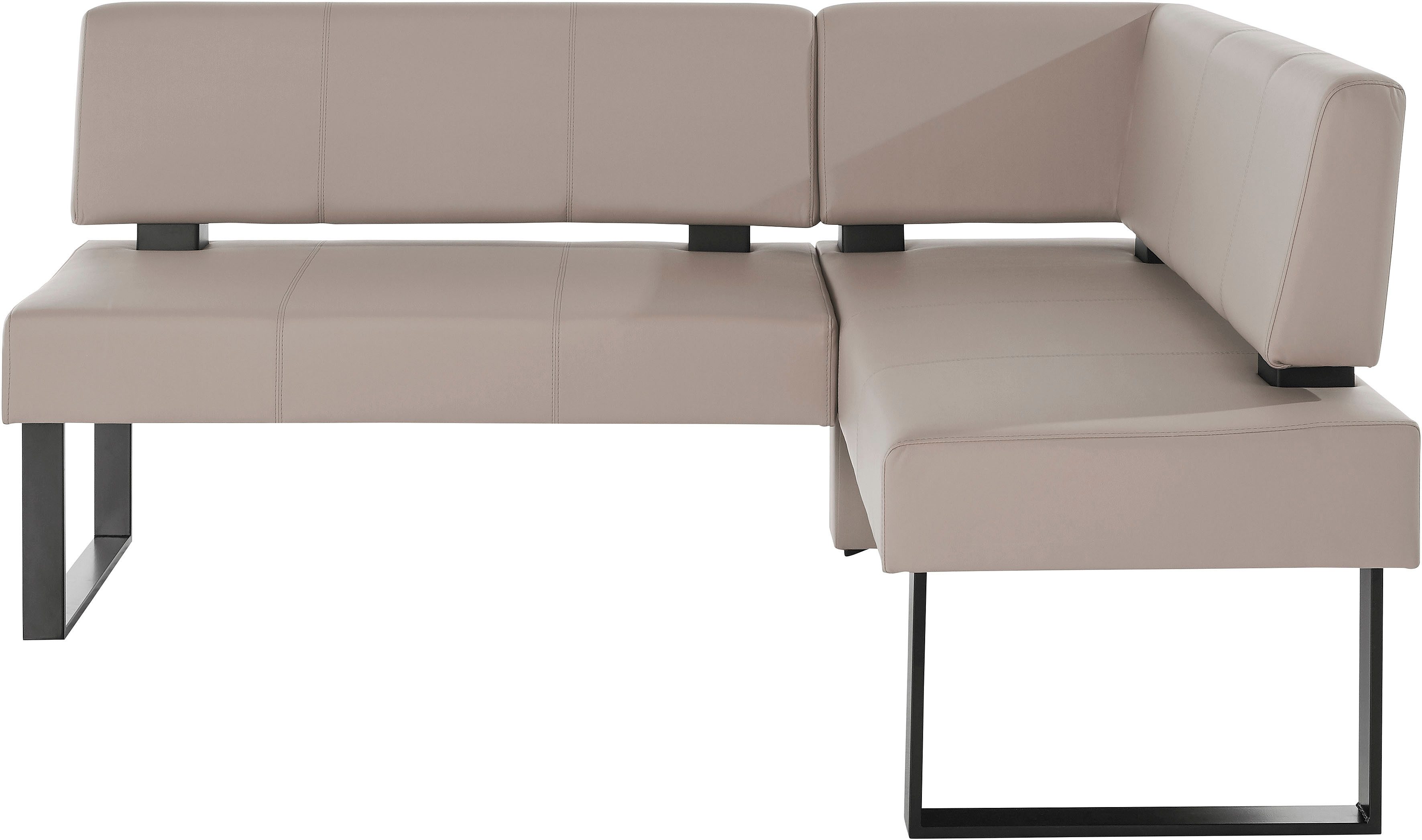 Home affaire Hoekbank Oliver met metalen frame, keukenbank verschillende hoezen cord eetkamerbank ottos choice