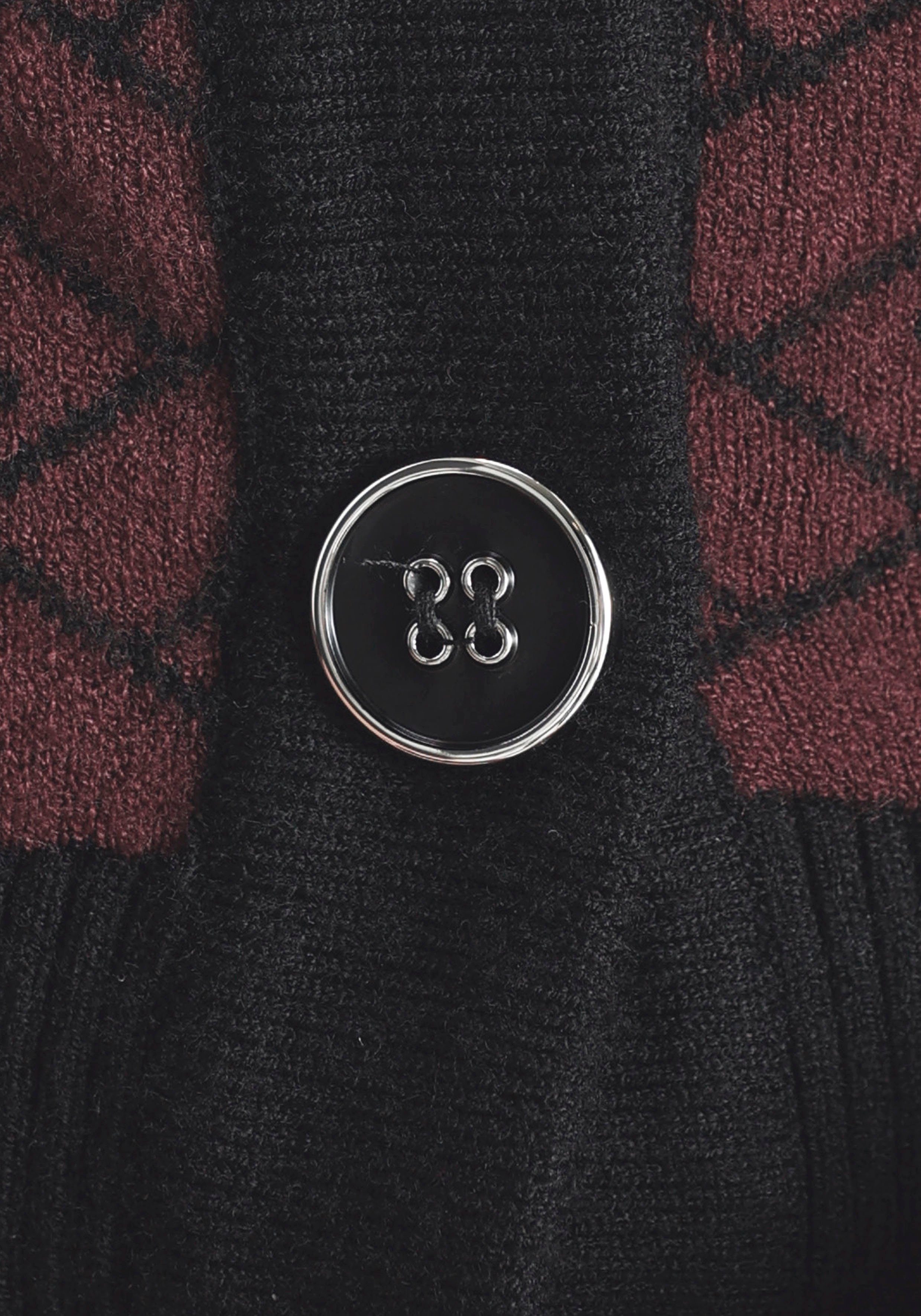 Melrose Vest met contrasterende details en knopen
