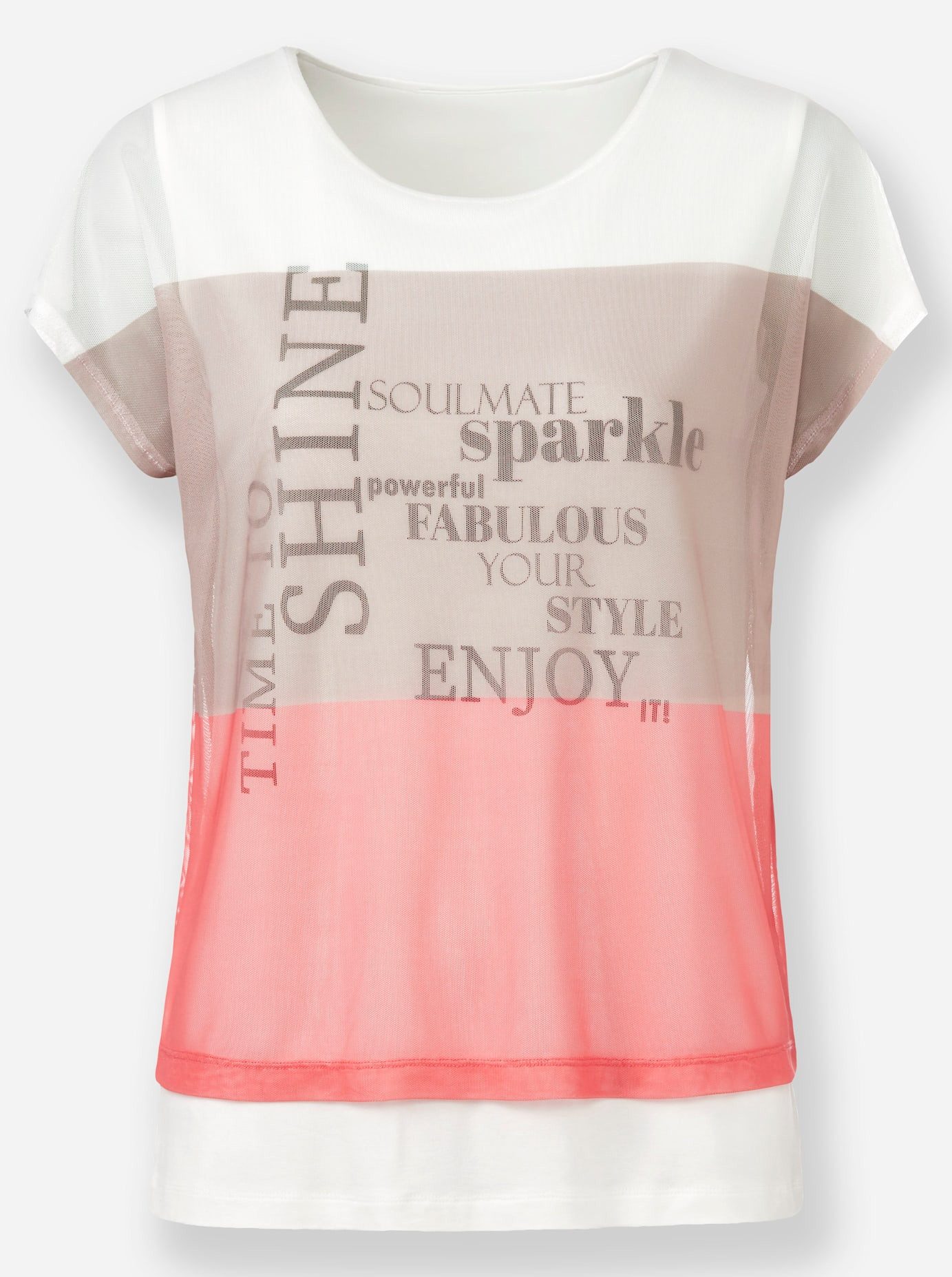 heine T-shirt Gedessineerd shirt (1-delig)