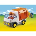 playmobil constructie-speelset vuilniswagen (6774), playmobil 1-2-3 gemaakt in europa multicolor