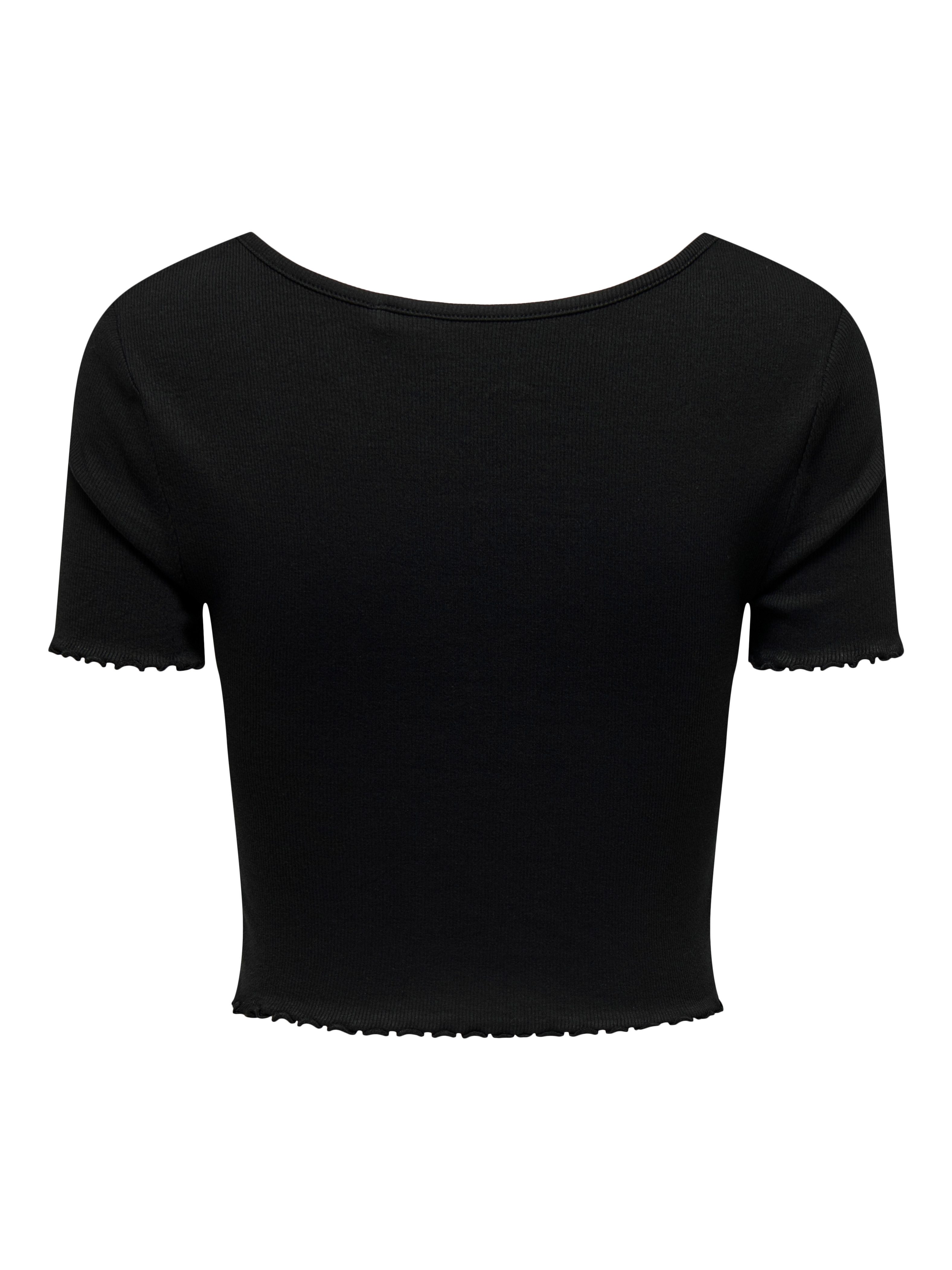 Only Shirt met korte mouwen ONLBETTY S/S V-NECK TOP CC JRS