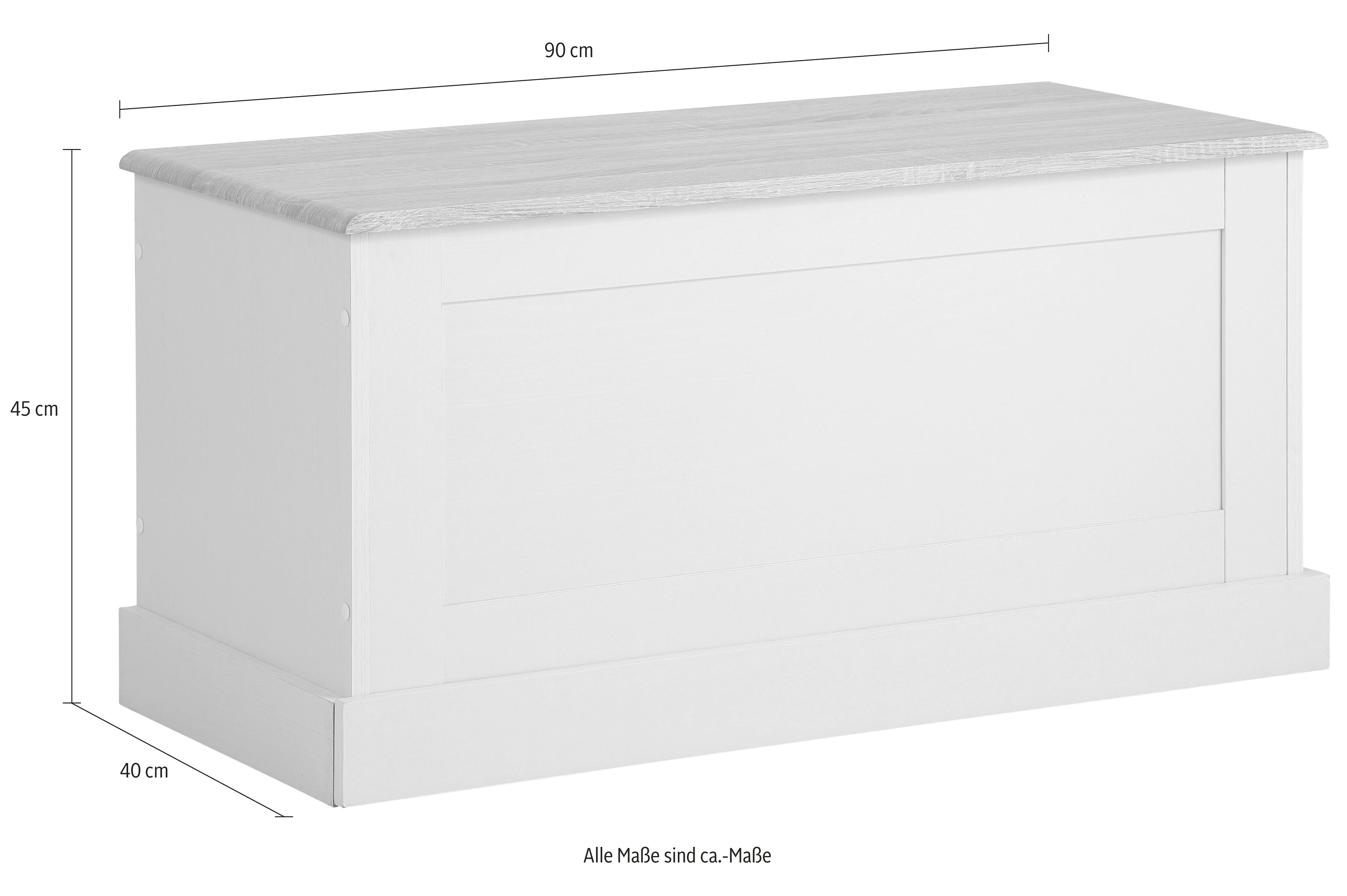 Home affaire Zitbank Binz twee verschillende kleurvarianten, met bergruimte, breedte 90 cm
