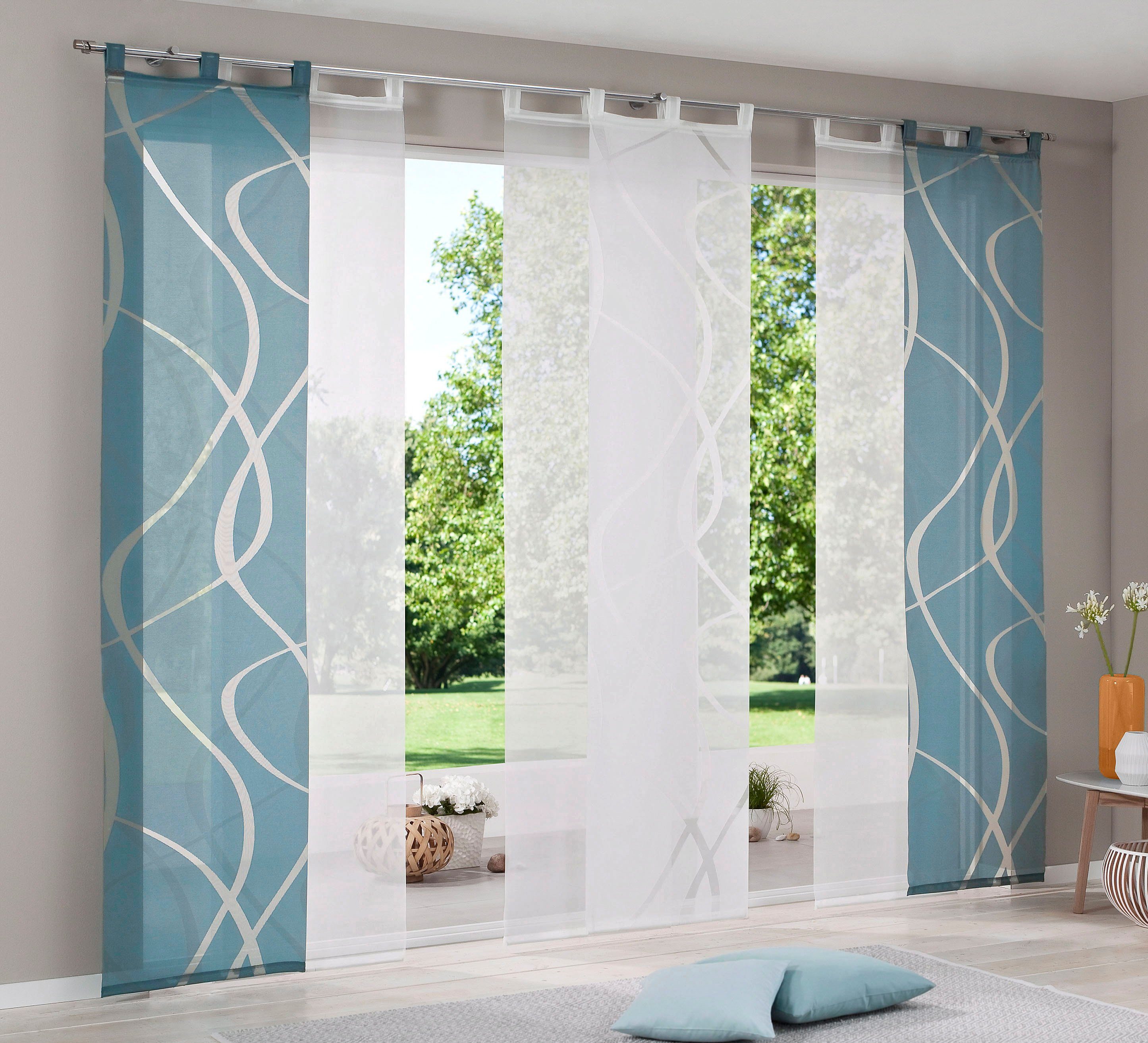 Neutex for you! Paneelgordijn Rumbek inclusief bevestigingsmateriaal, breedte: 57 cm (1 stuk)