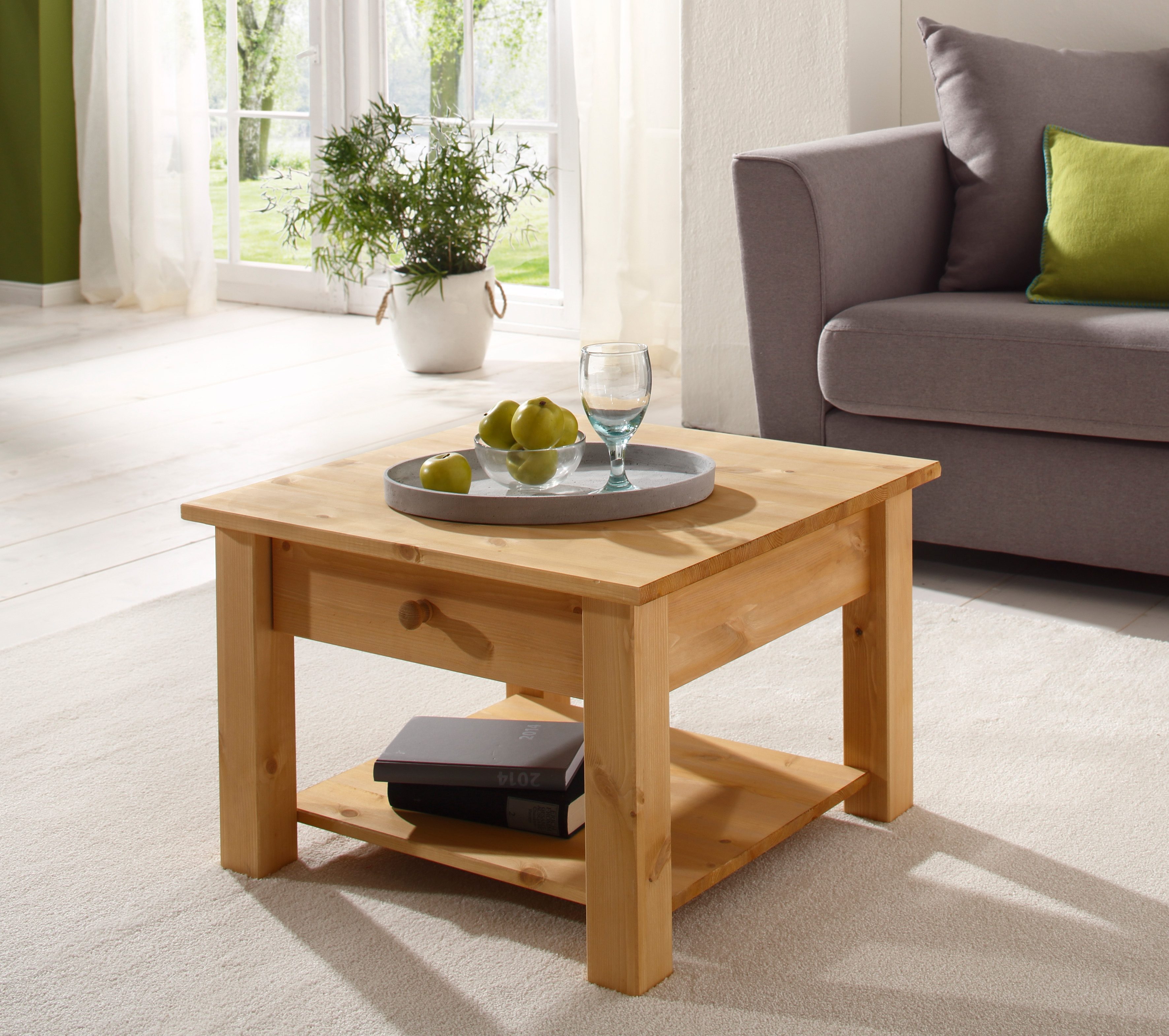 Home affaire Salontafel Chicago, TOPSELLER! in twee maten, landhuisstijl, extra opbergruimte