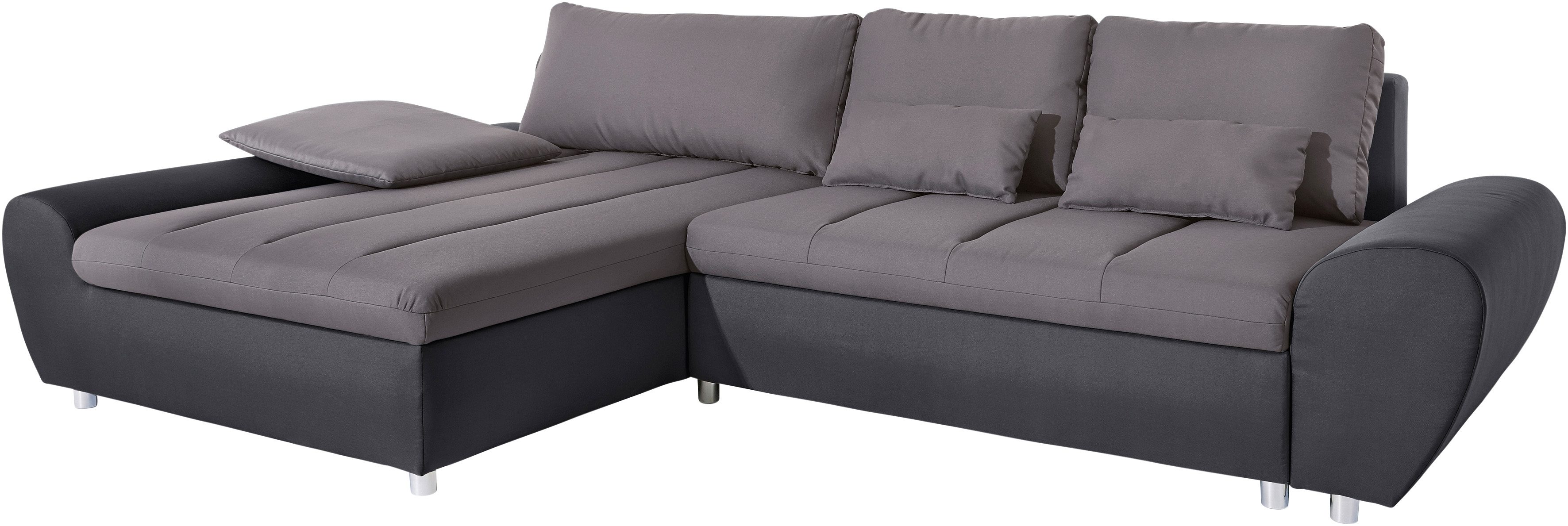 sit&more Hoekbank Bandos L-vorm in 2 verschillende maten, naar keuze met slaapfunctie