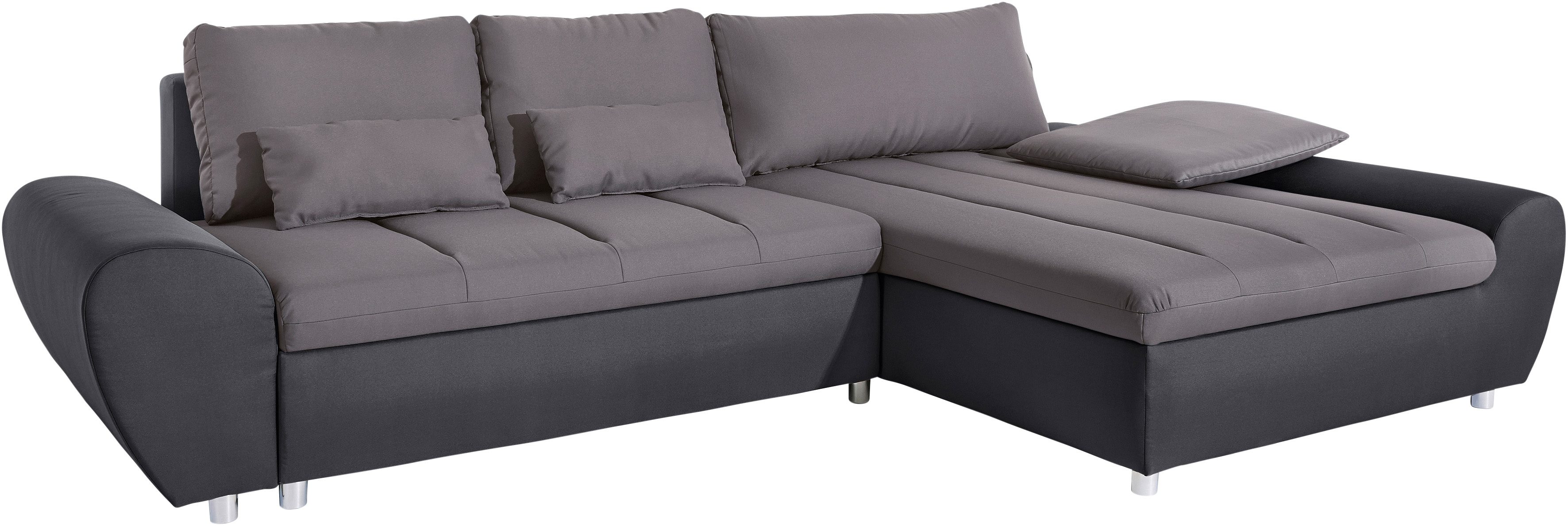sit&more Hoekbank Bandos L-vorm in 2 verschillende maten, naar keuze met slaapfunctie